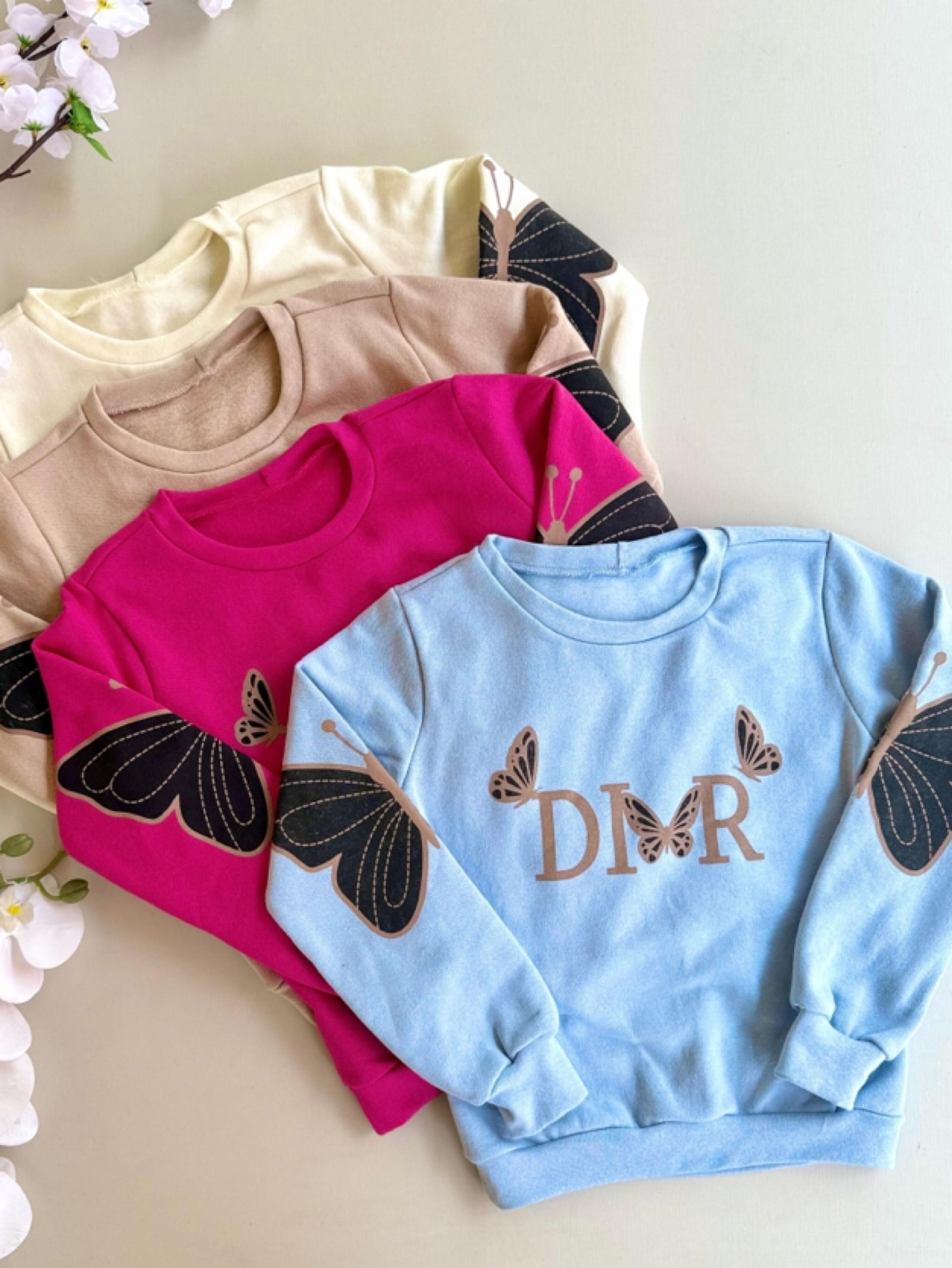 Blusa Dior Borboleta Infantil