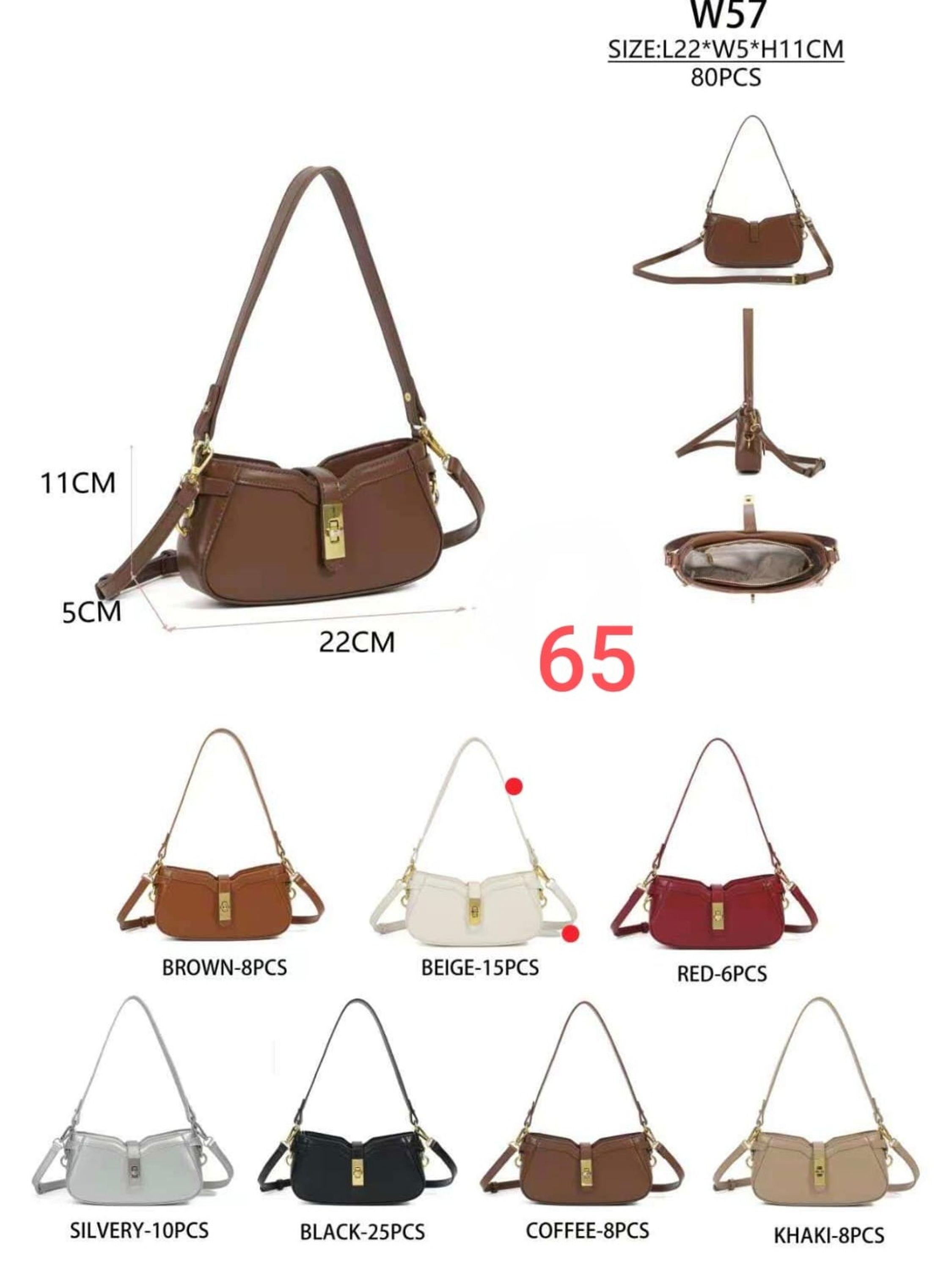 Bolsa transversal e de ombro W-57