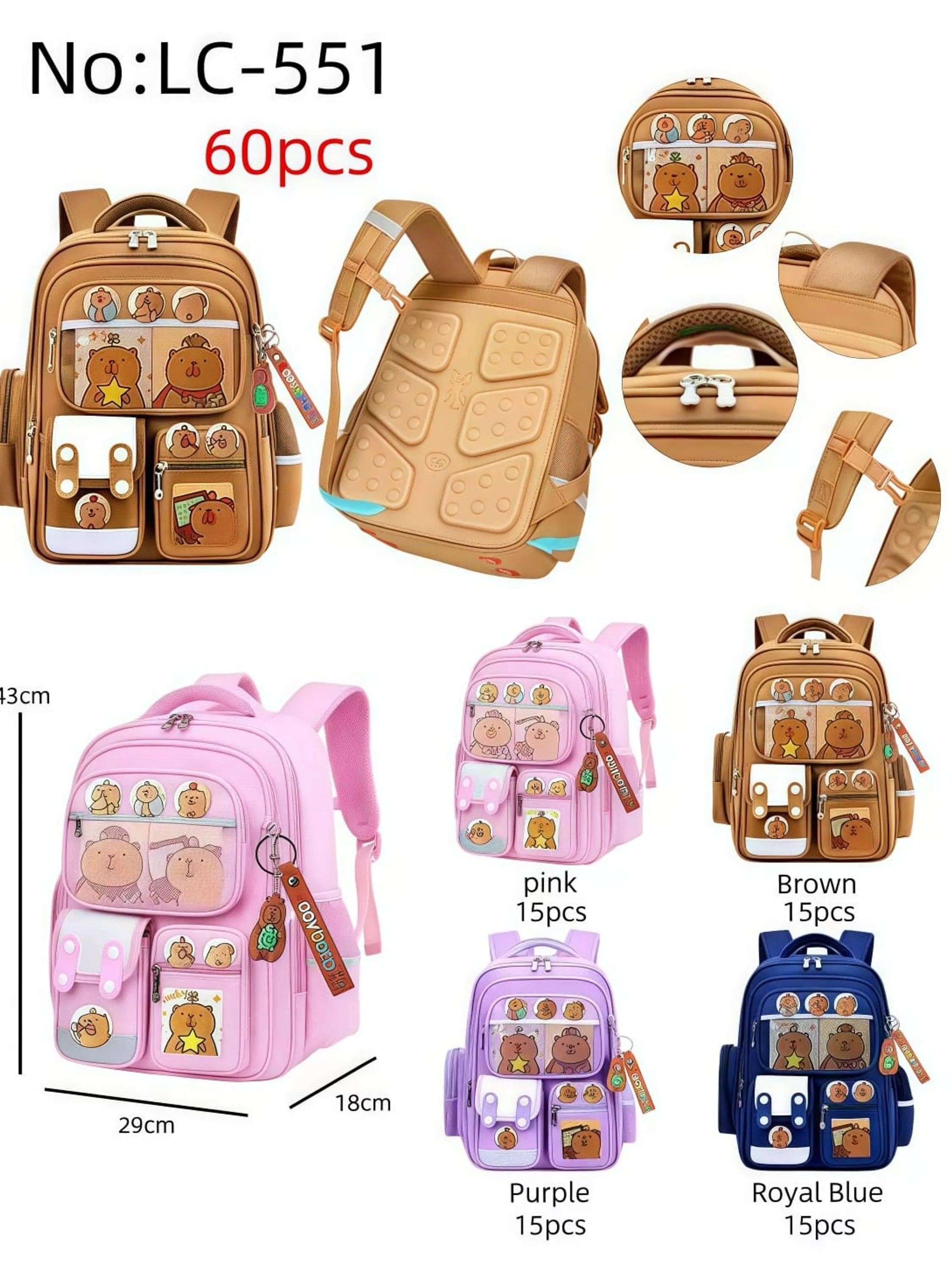 Mochila escolar,LC-551