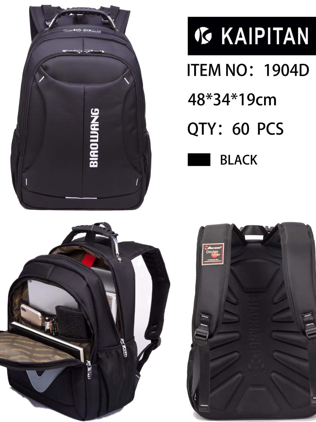 Mochila masculino feminino 1904D