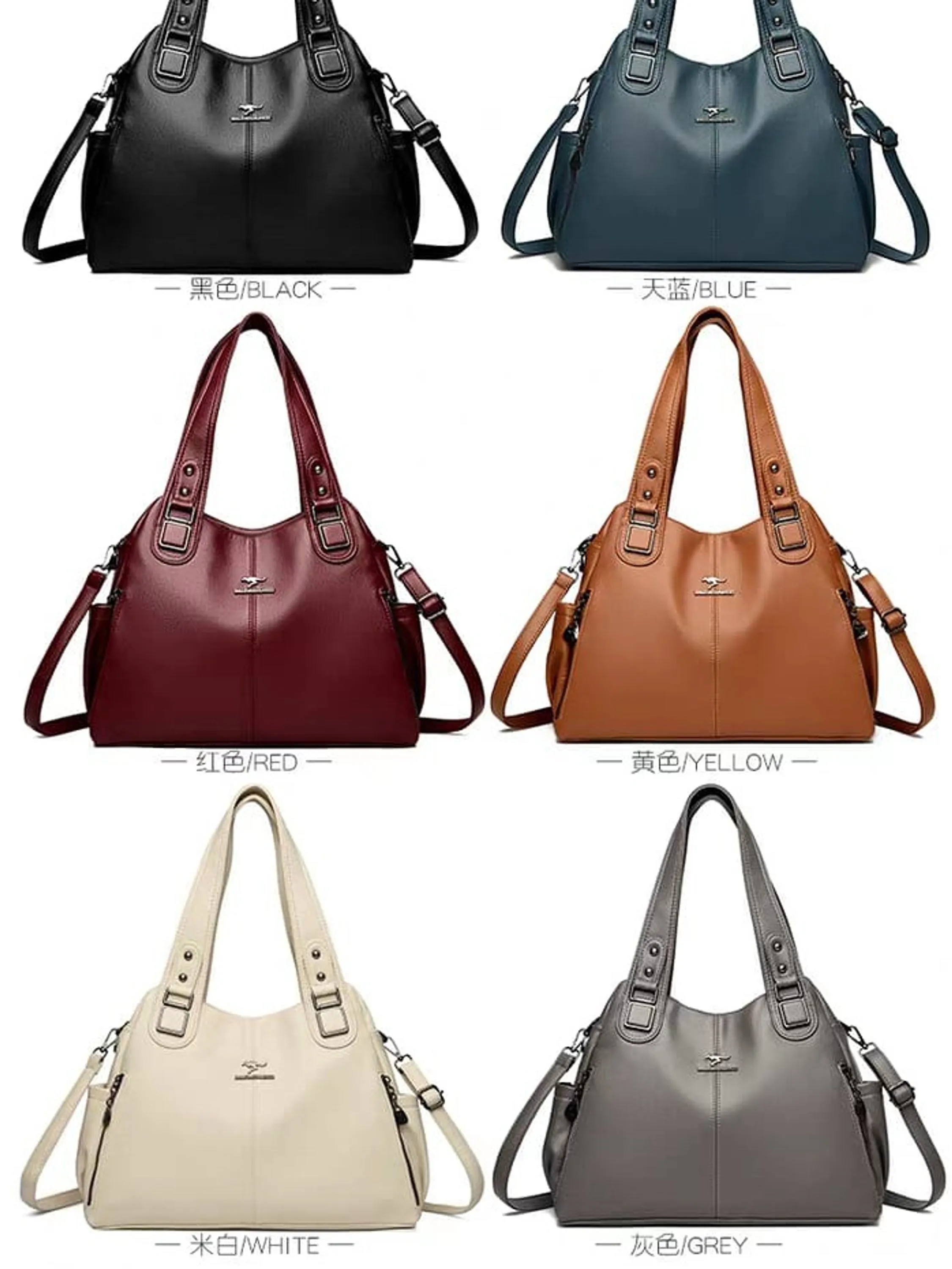 Bolsa de Couro Grande Resistente Trabalho - 9837/1537#