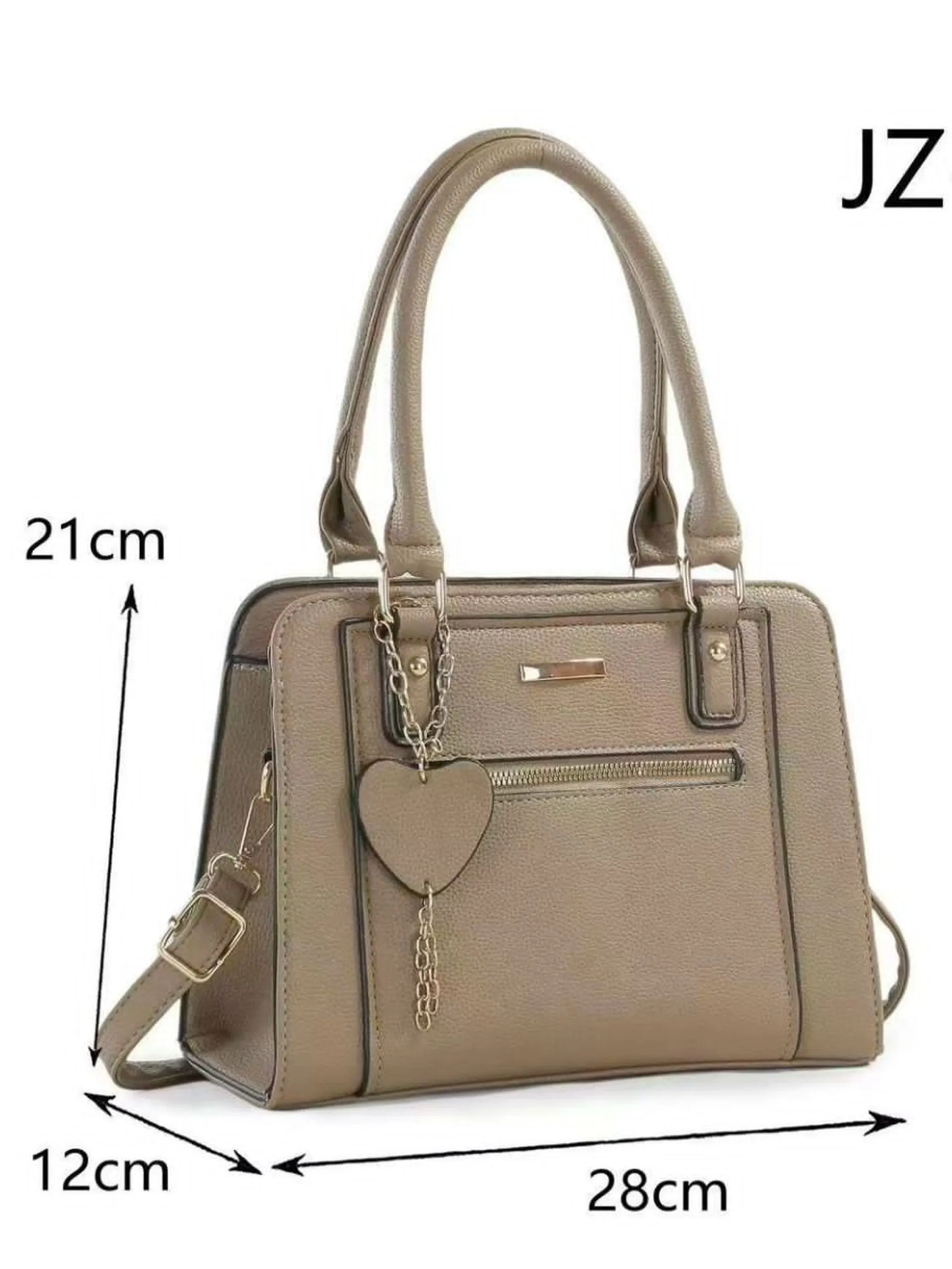 Bolsa feminina média alça Dupla e transversal 2004#