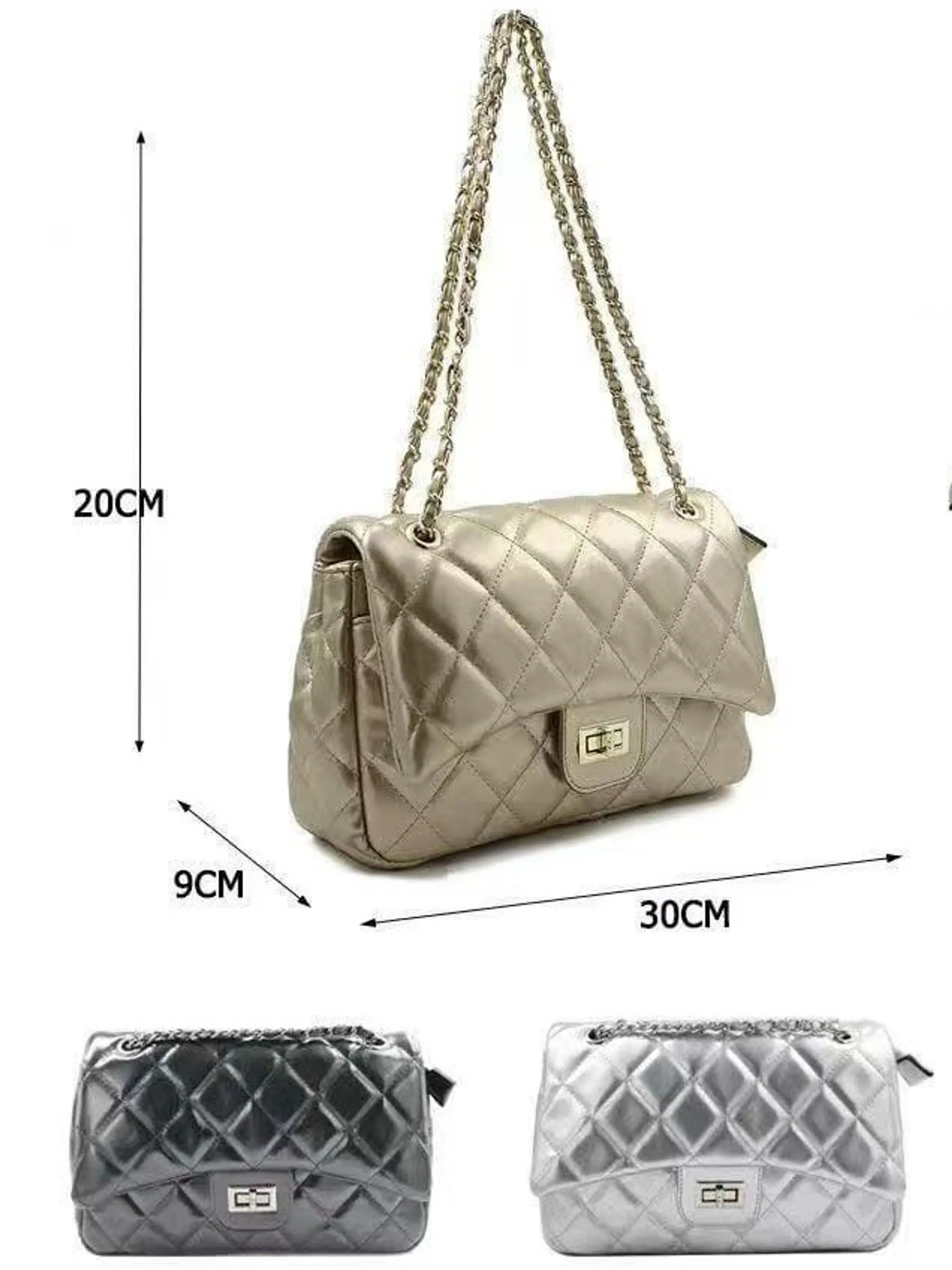Bolsa brilhante feminina média festa e eventos 01025#