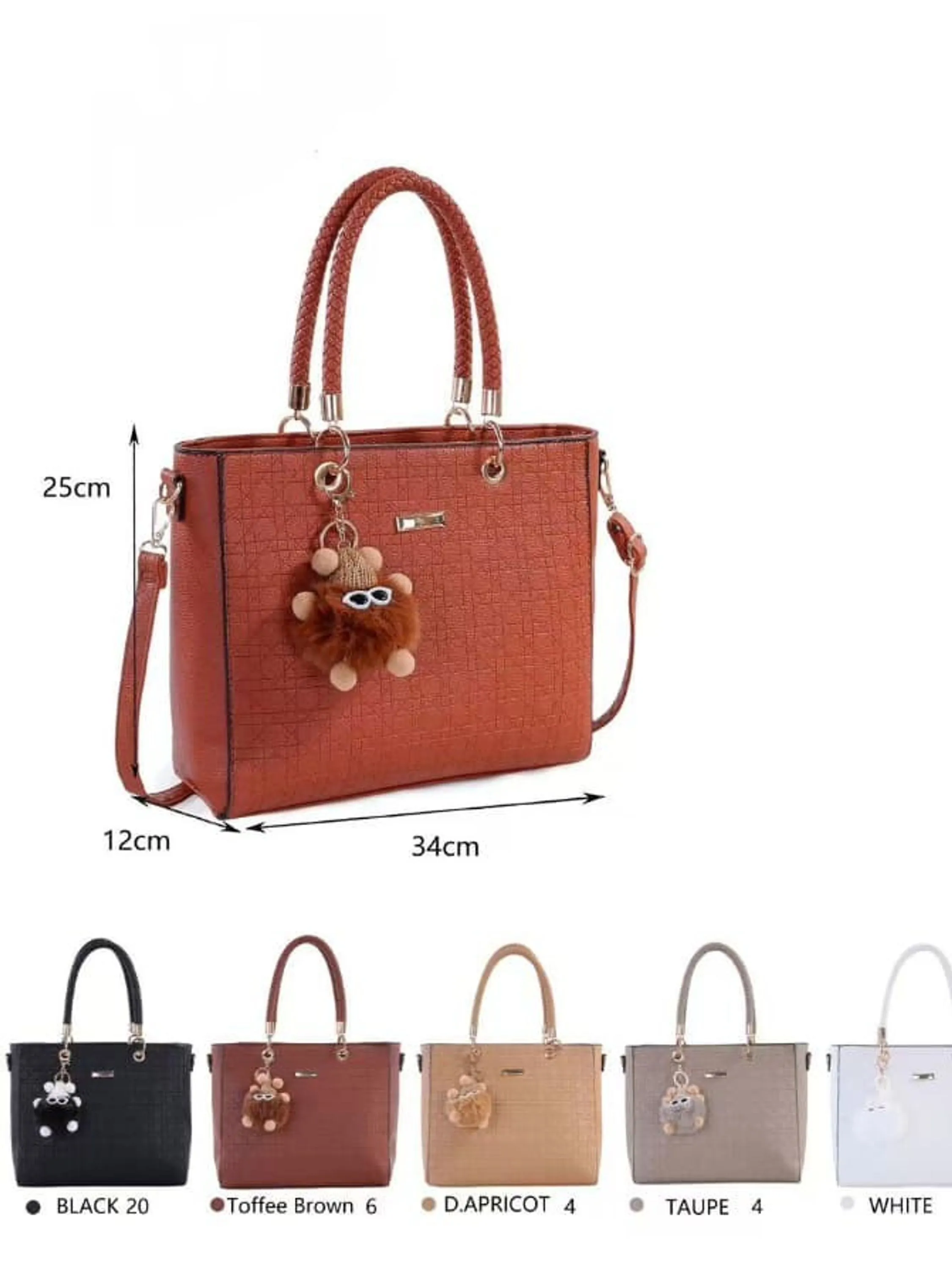 Bolsa feminina tote transversal mão e ombro 048#