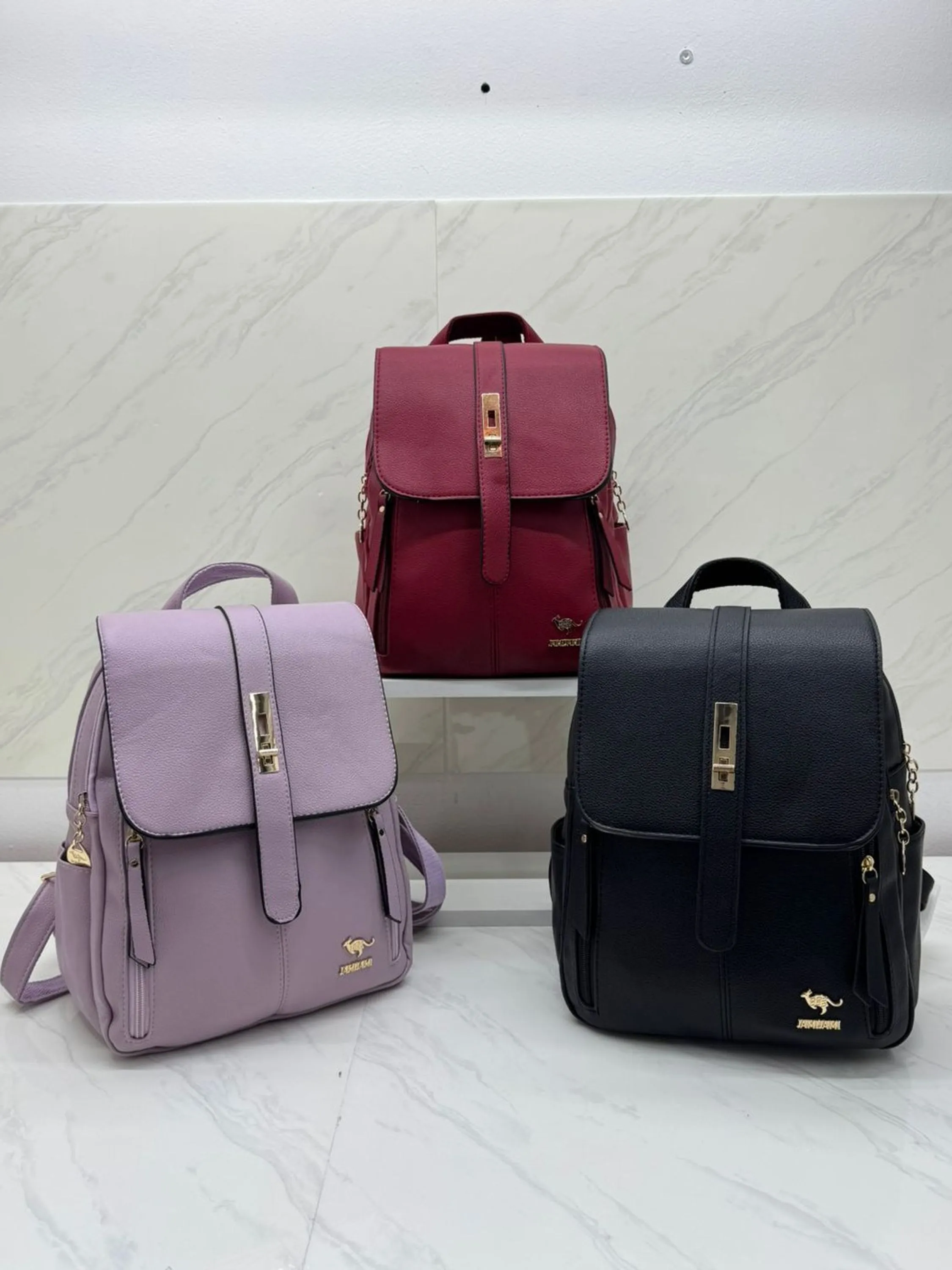 Mochila de couro feminina 755 | 2318#