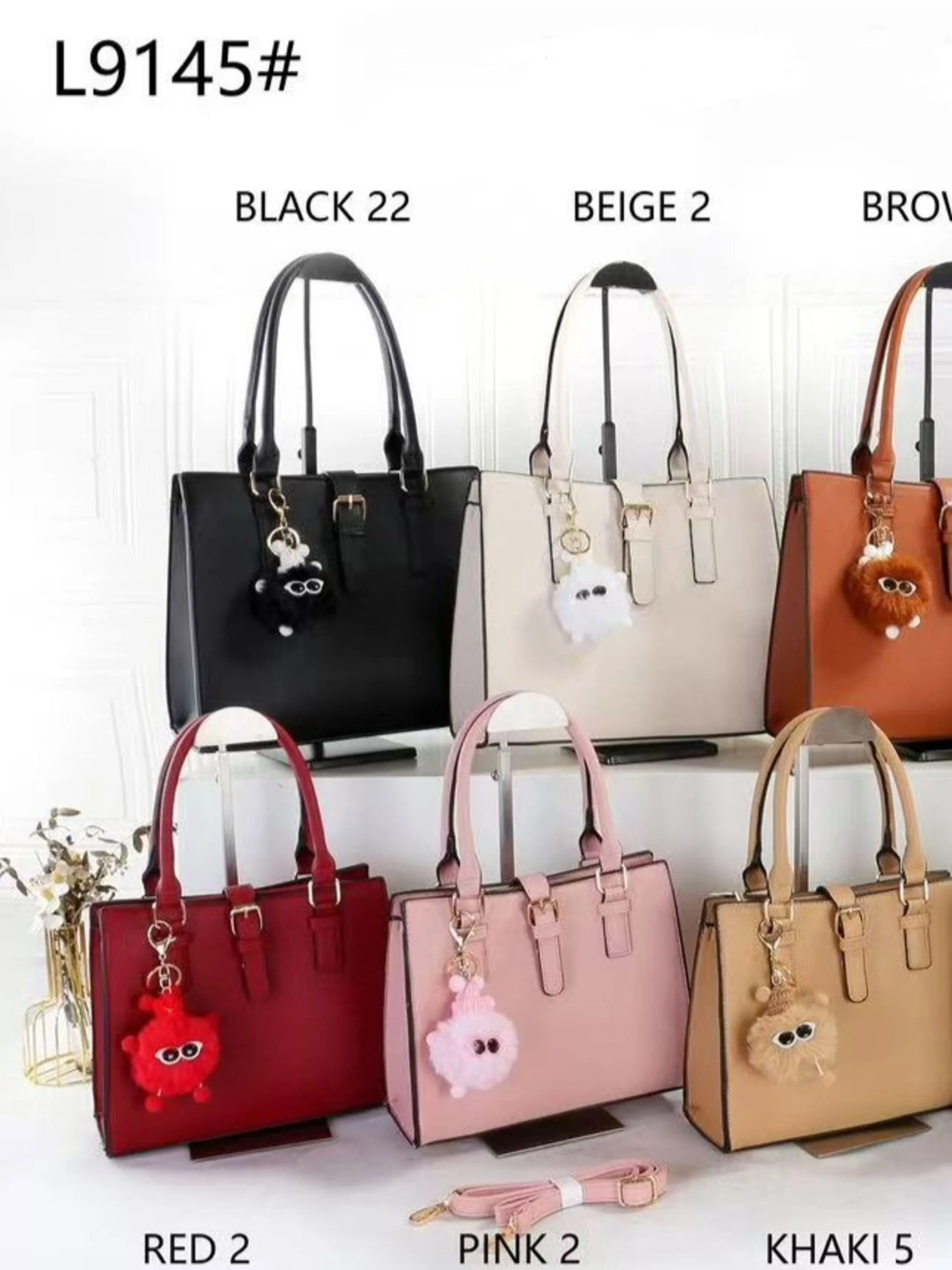 Kit FEM Duas bolsas Grande alça ombro e Transversal 9145#