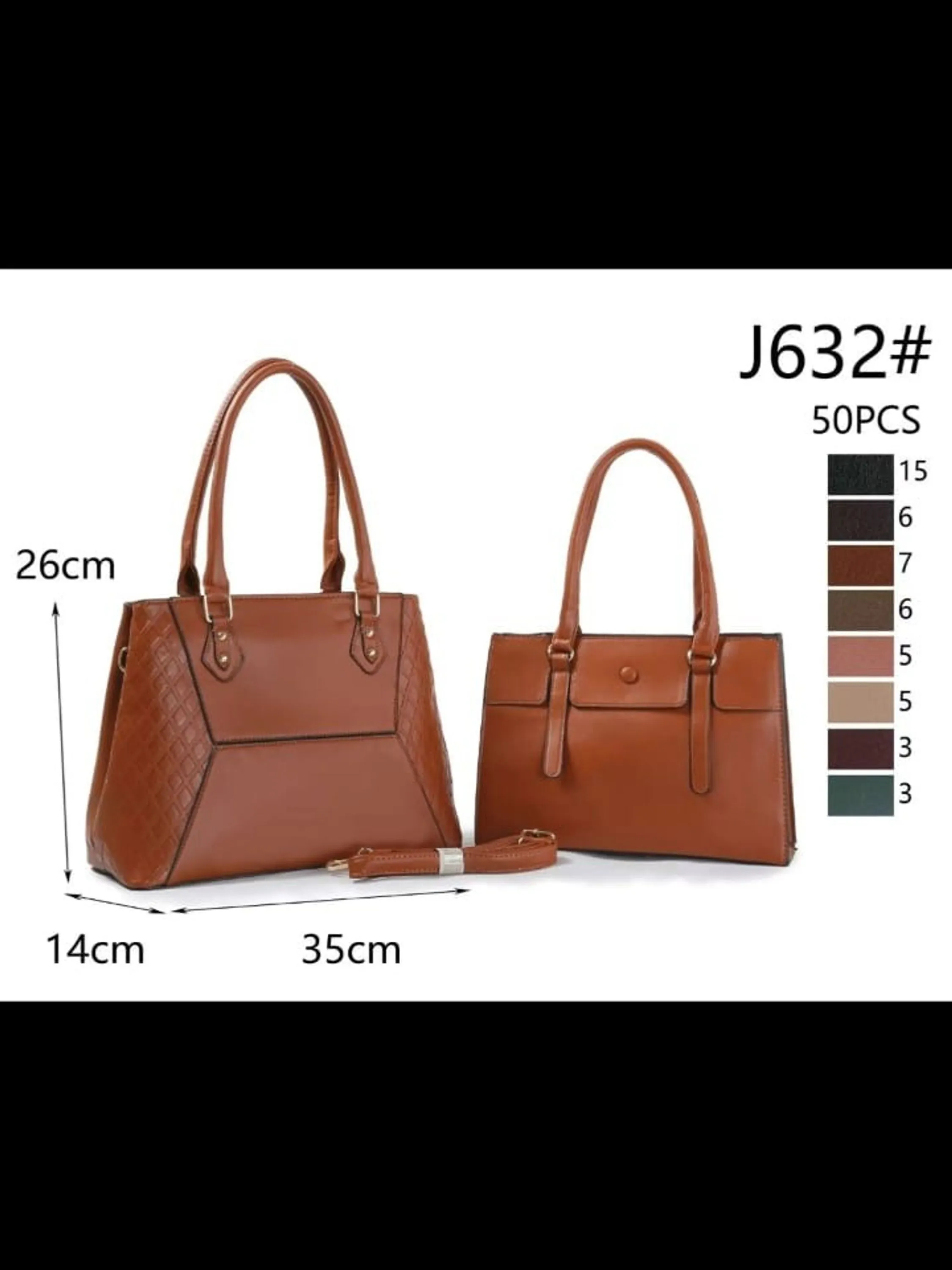 Kit,bolsa feminina J632#