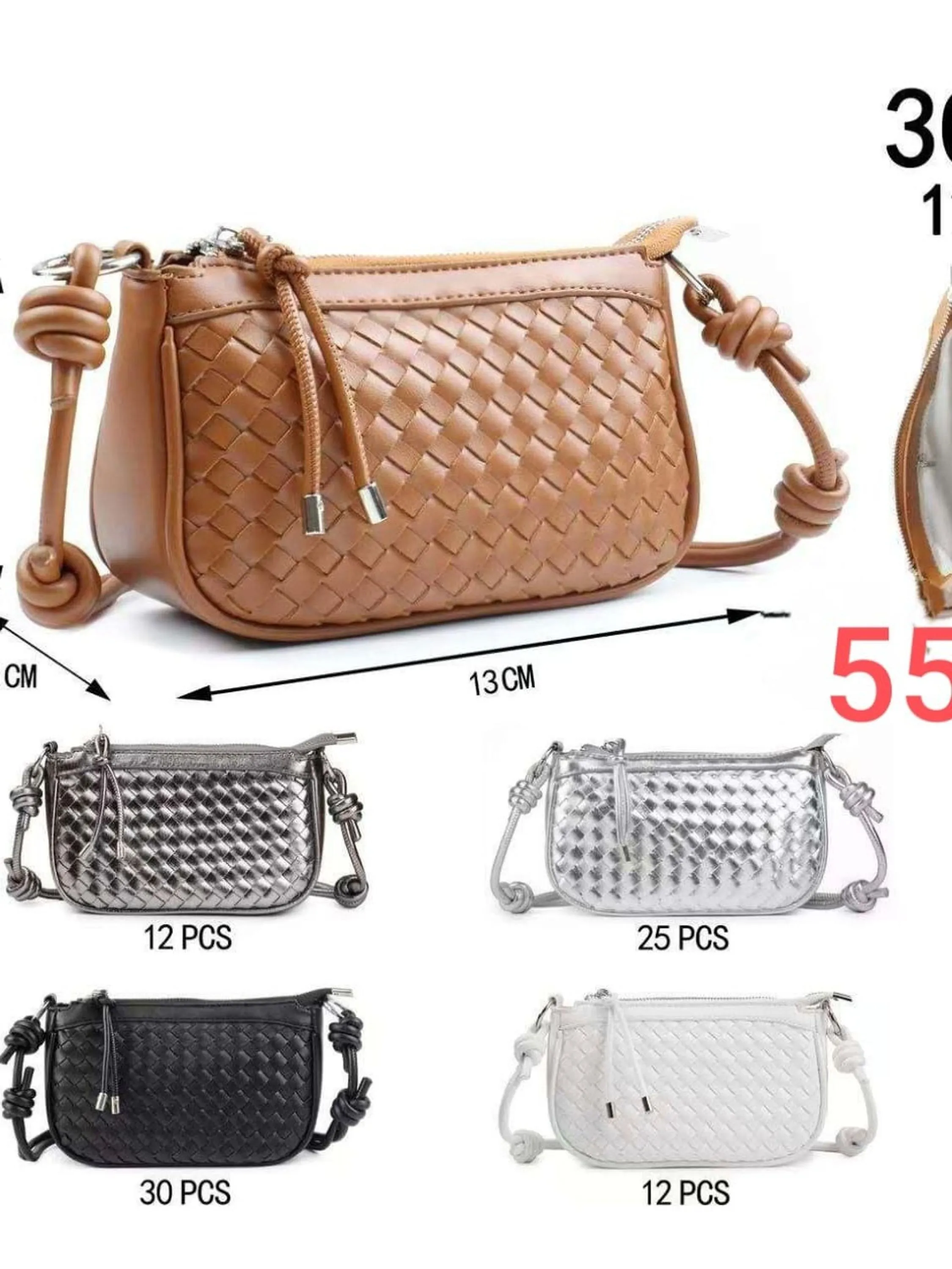 Bolsa feminina trasversal 30953#