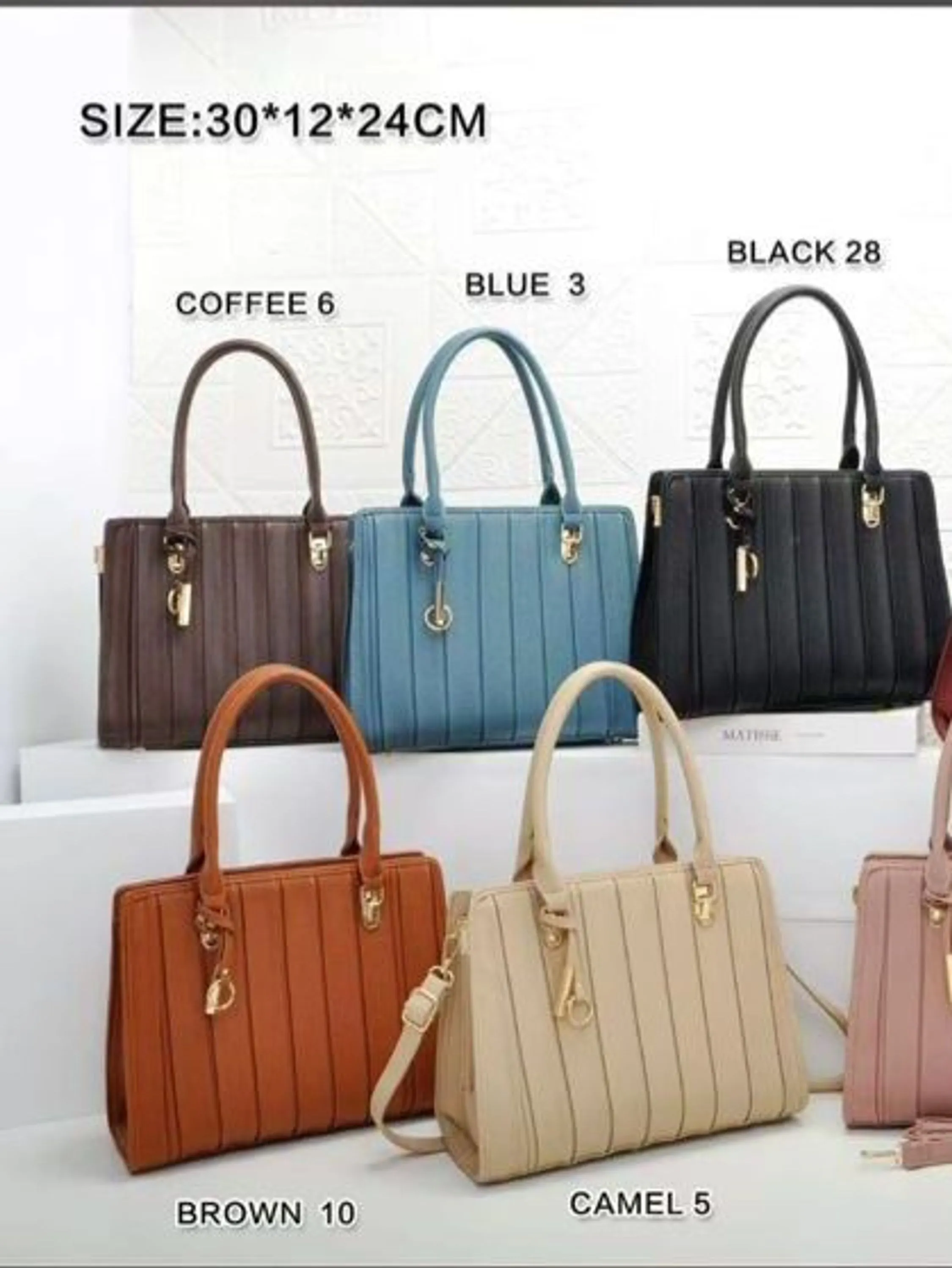 Bolsa feminina elegante média casual 10336#
