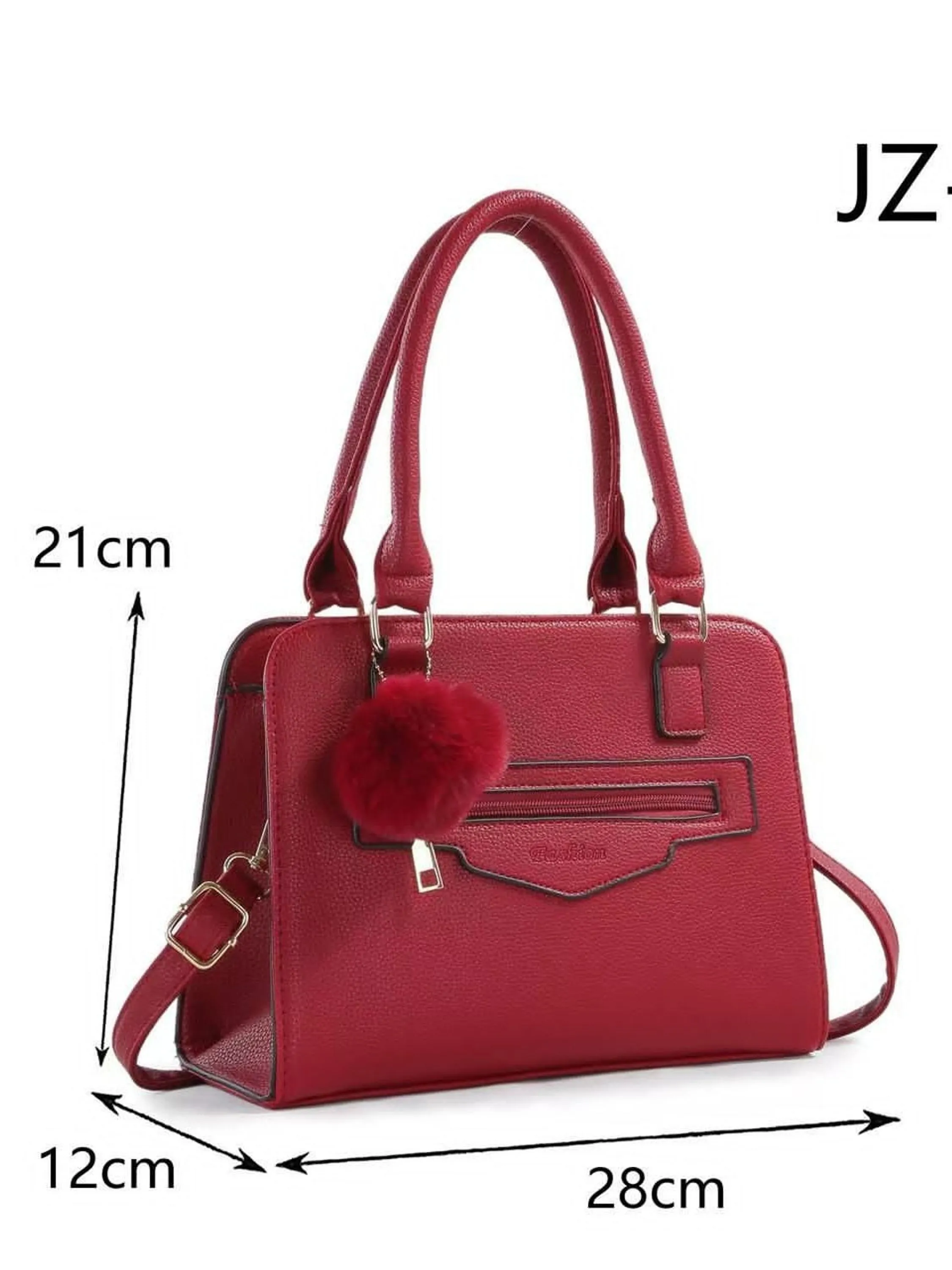 Bolsa feminina média com chaveiro e alça Transversal 2010#