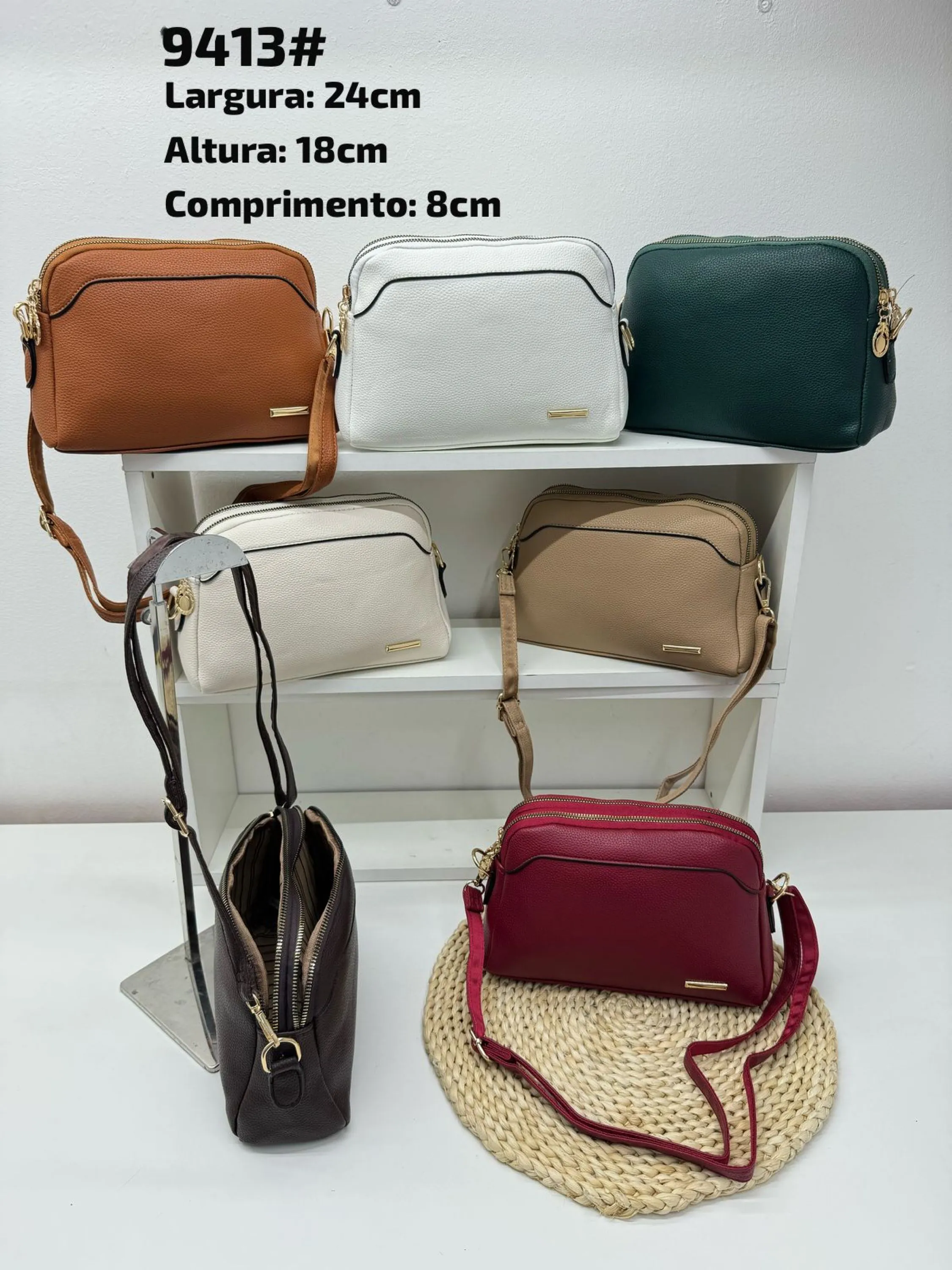 Casuais bolsas femininas transversais 9413#