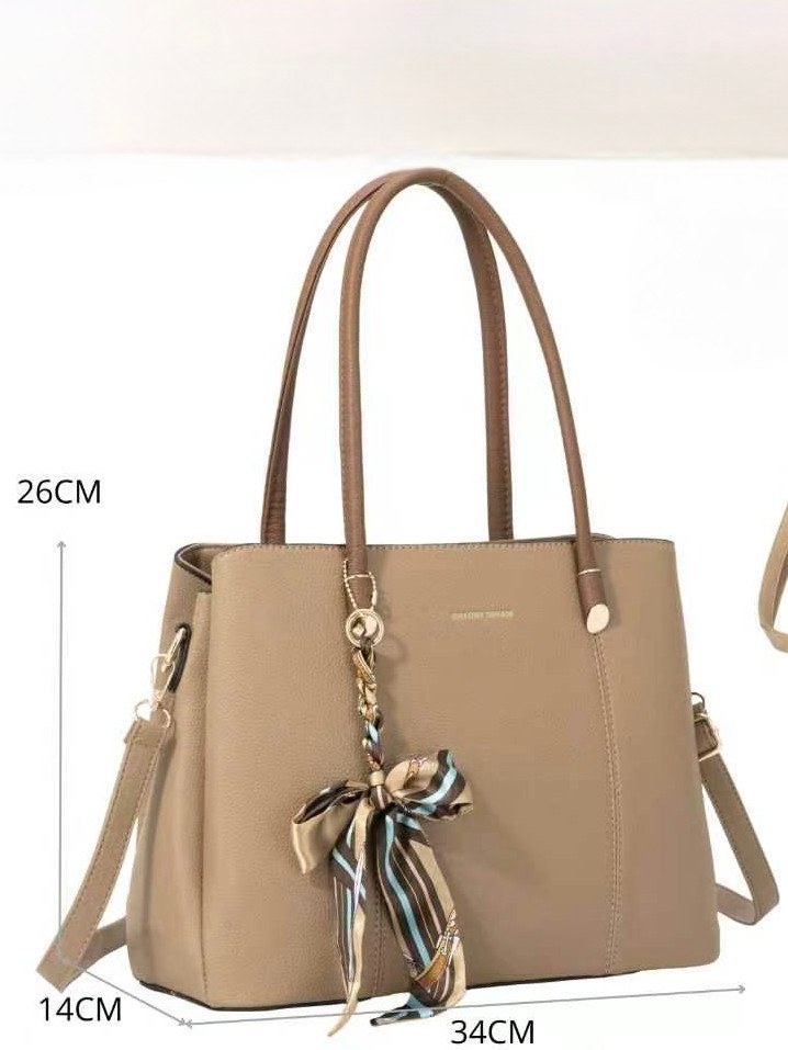 Bolsa feminina ombro transversal com chaveiro 8029#