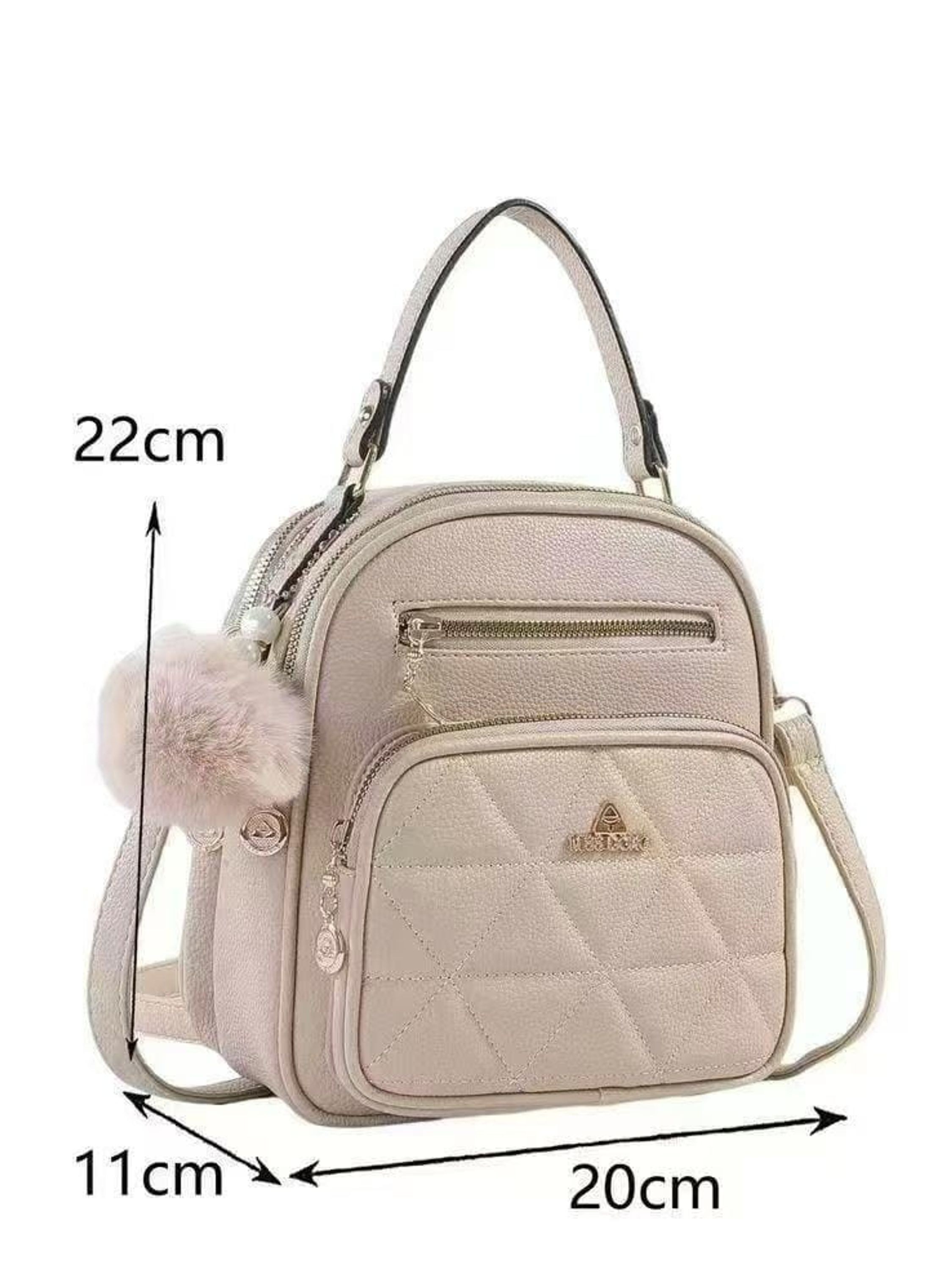 Bolsa feminina tiracolo bau transversal com detalhes 305-A#