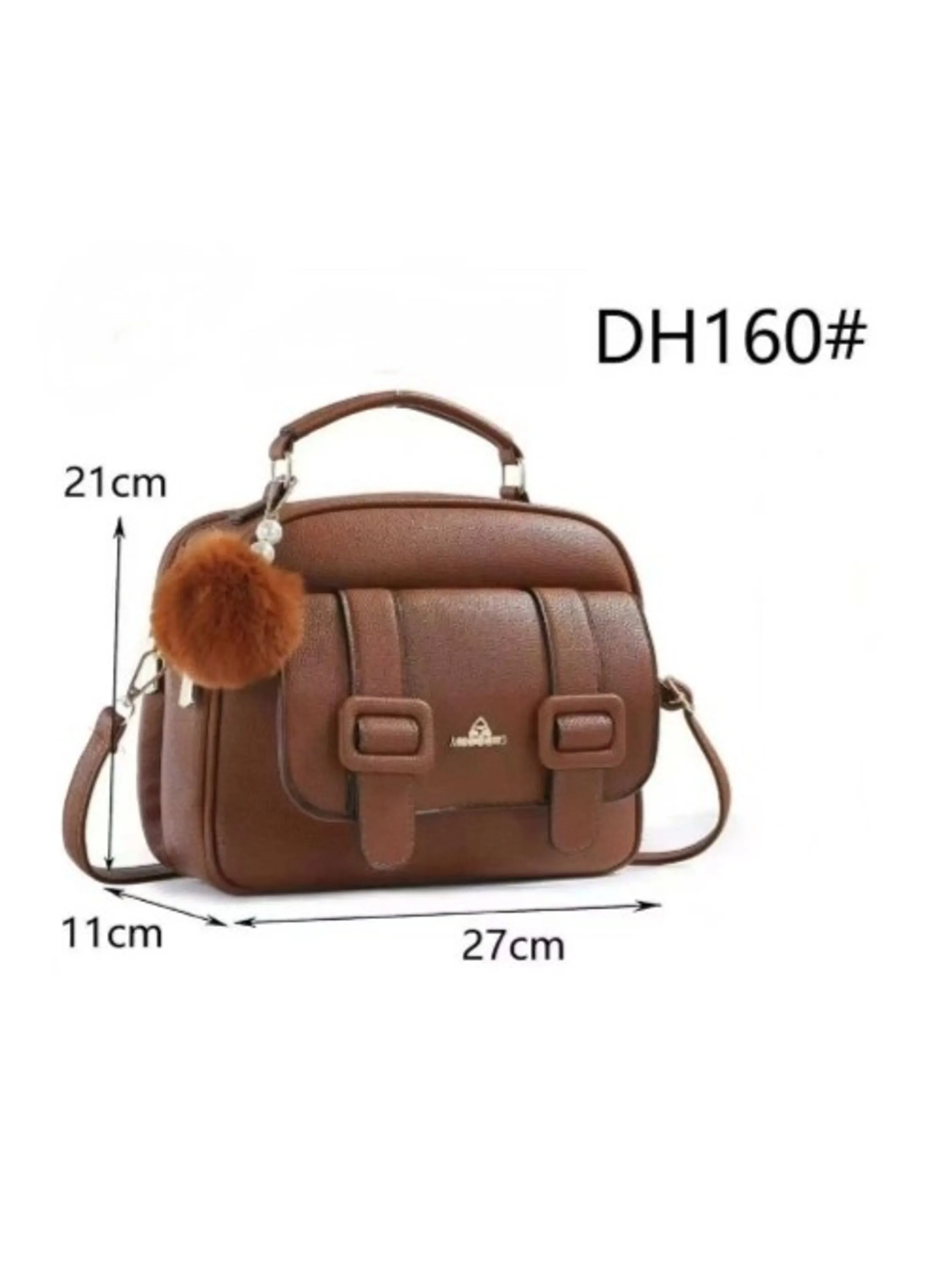 Bolsa baú feminina Tiracolo transversal DH-160#