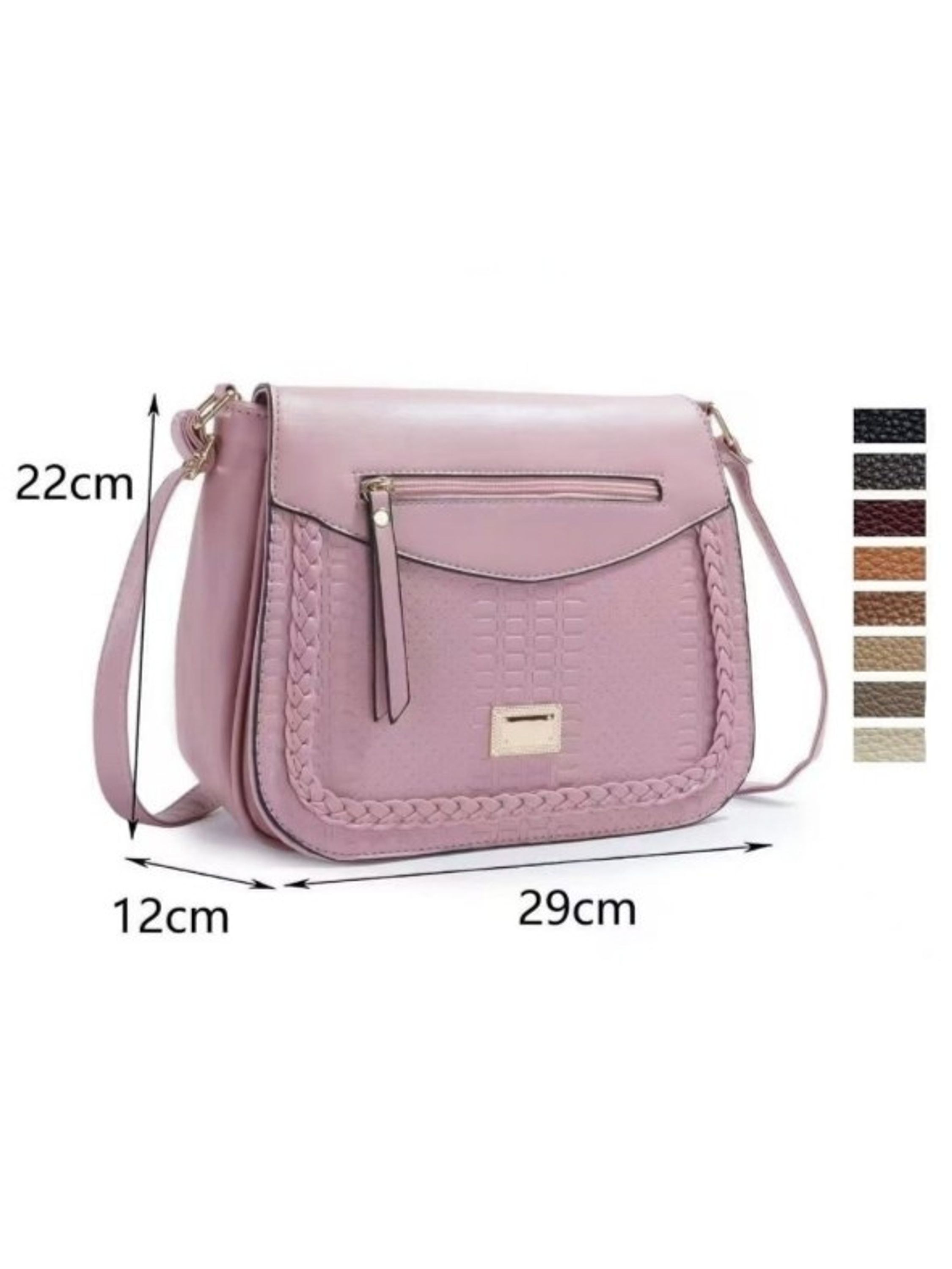 Bolsa media transversal feminina eventos e casual 822#