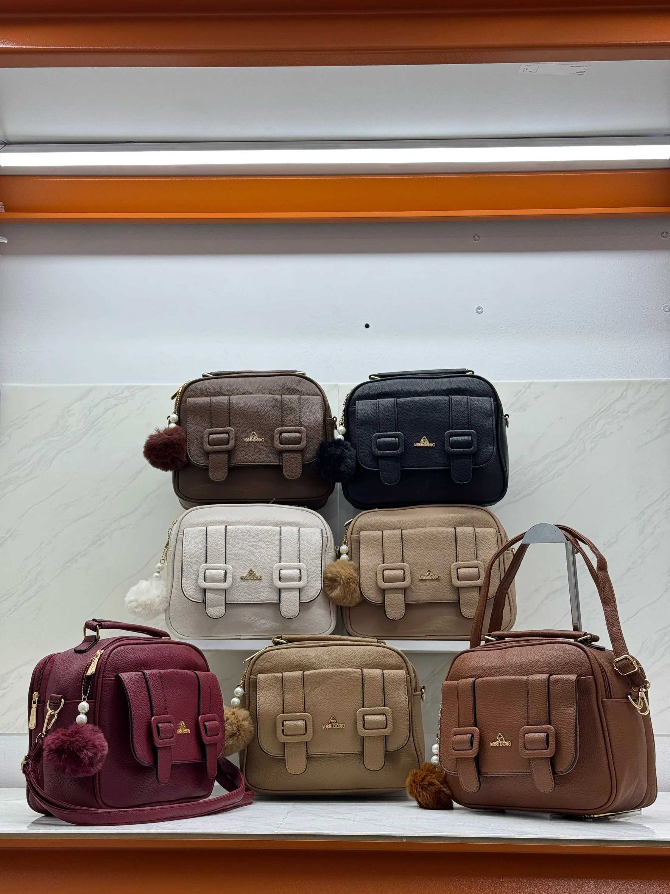 Bolsa baú feminina Tiracolo transversal DH-160#