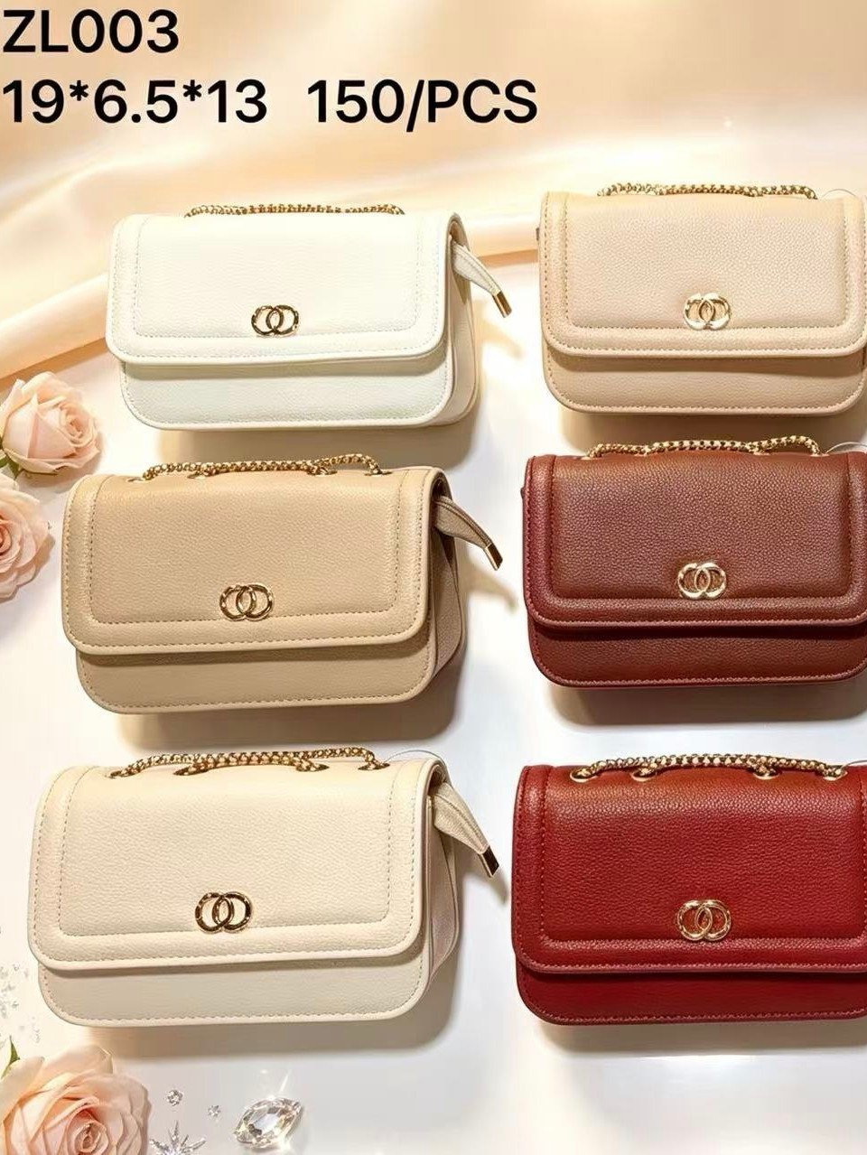 Bolsa família corrente dourado cor ZL003