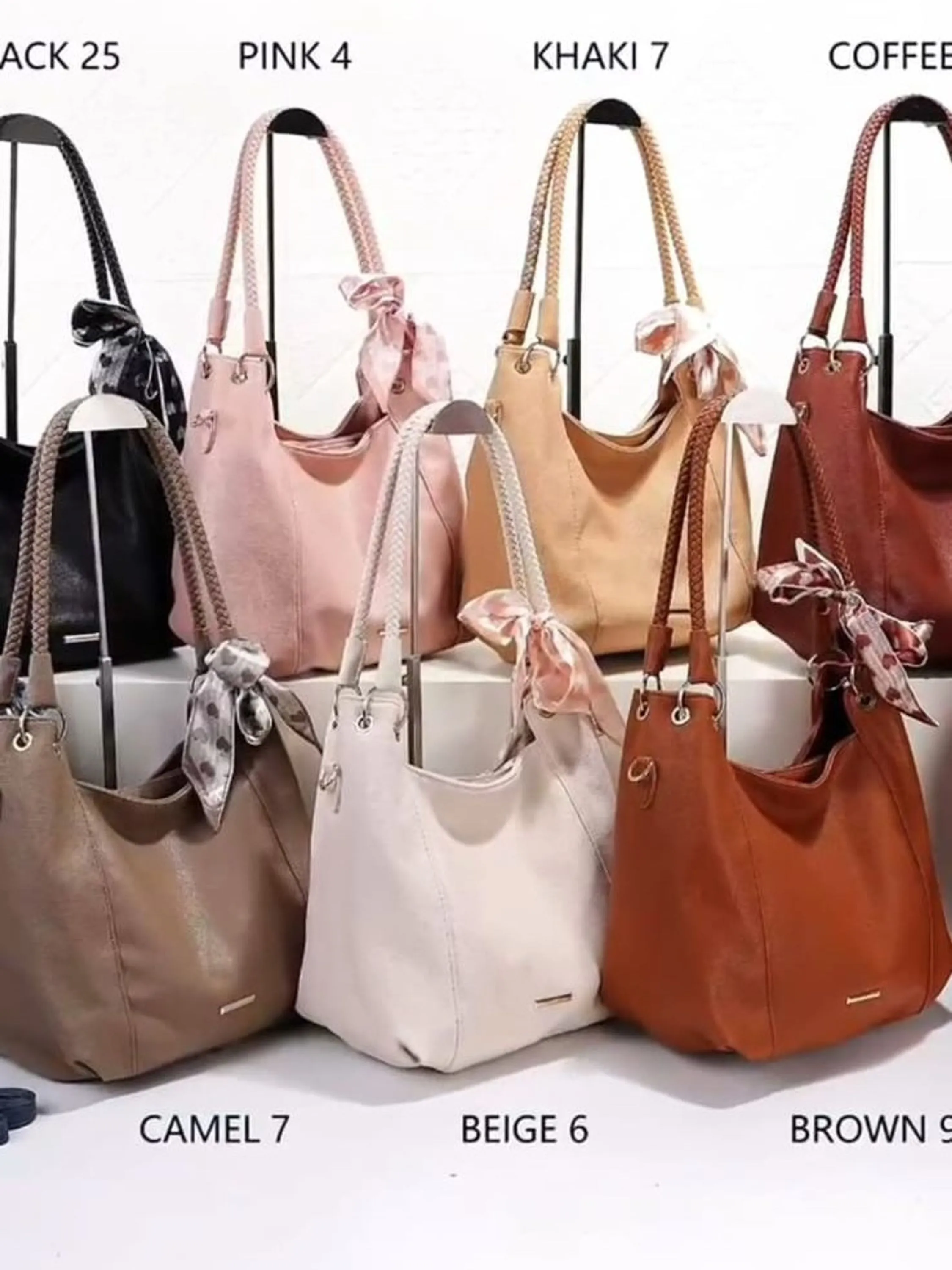 Bolsa feminina L10563# com lenço junto