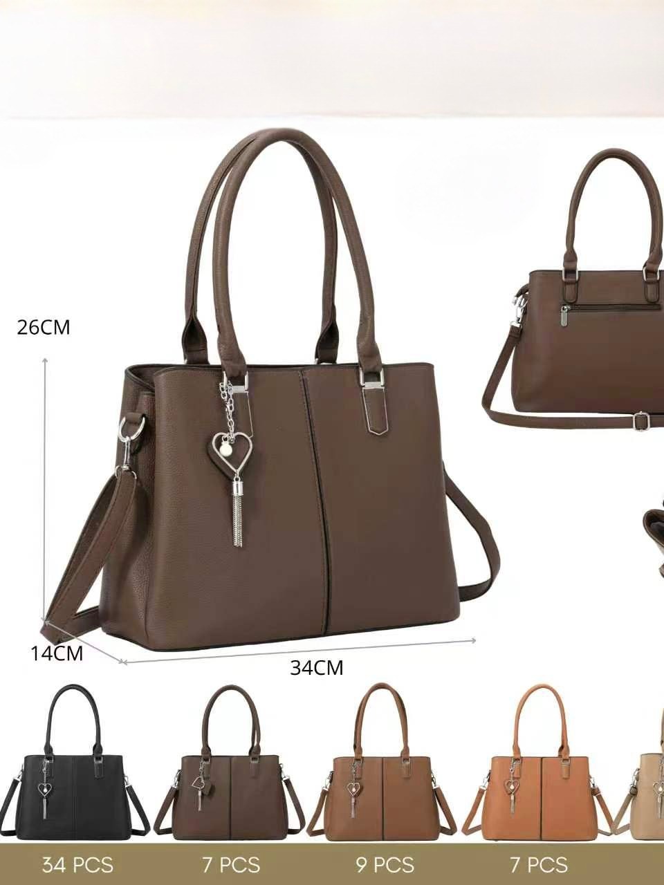 Bolsa feminina ombro transversal com chaveiro 8012#