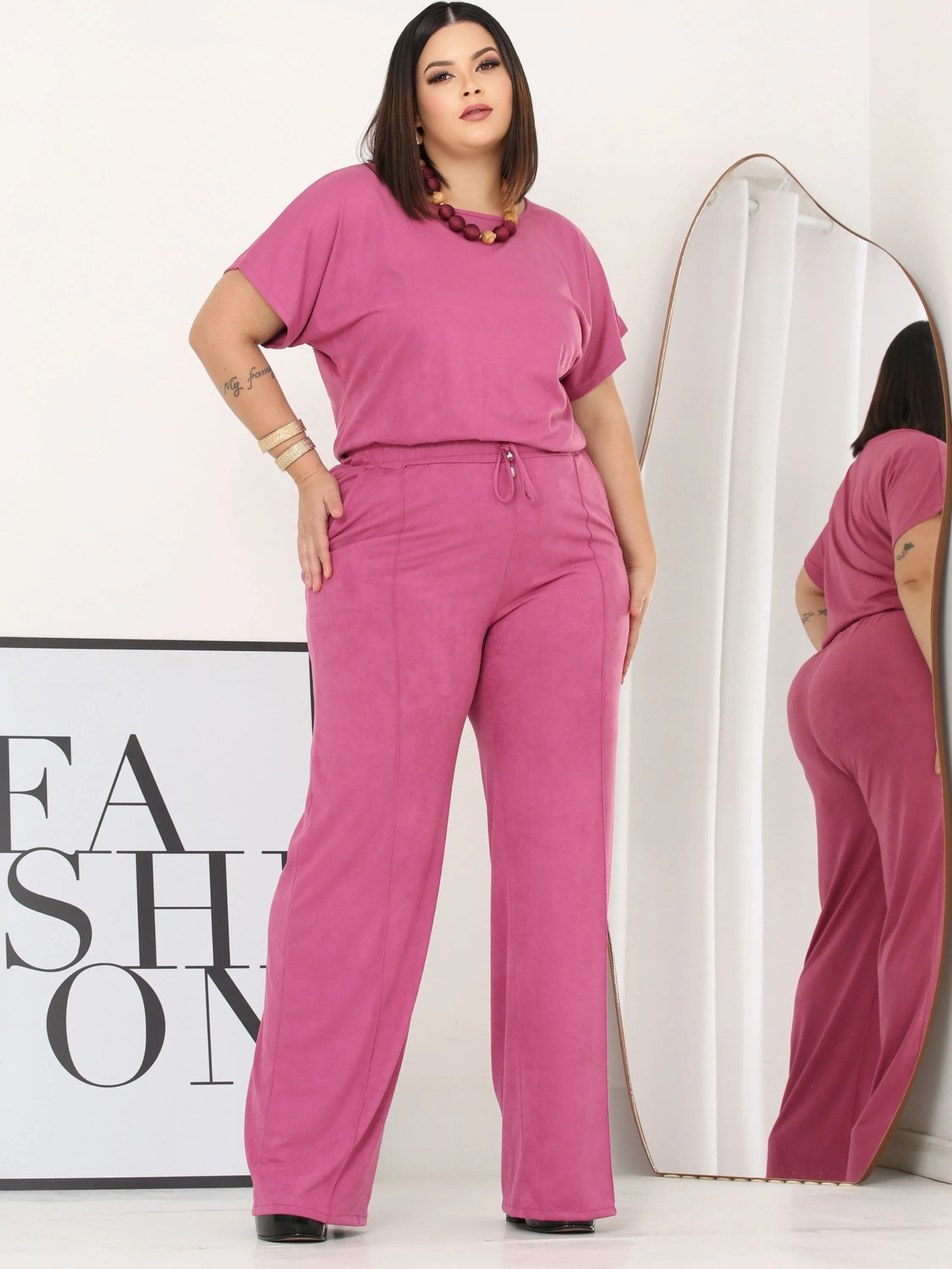 Conjunto pantalona plus size