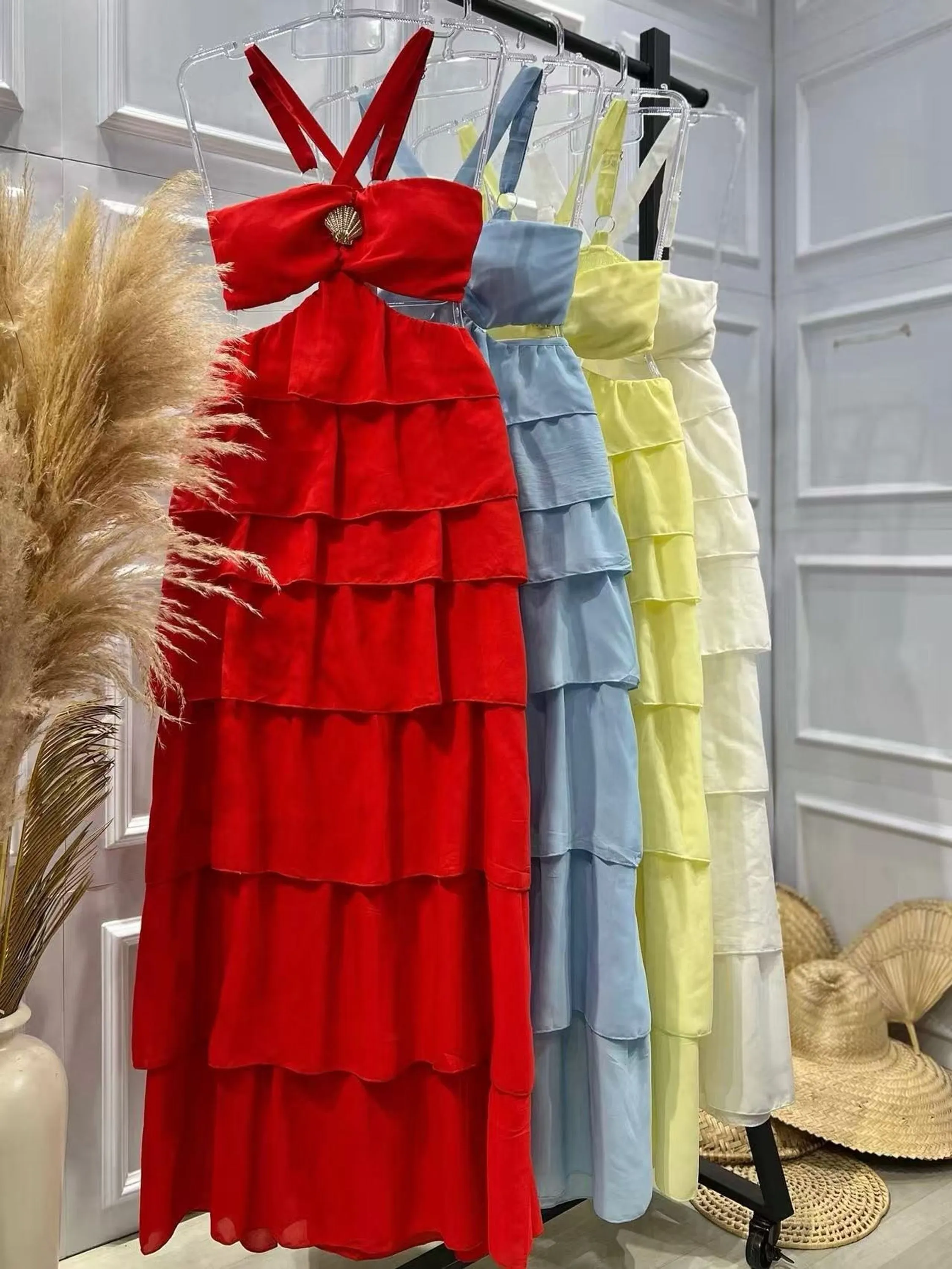 Vestido longo feminina
