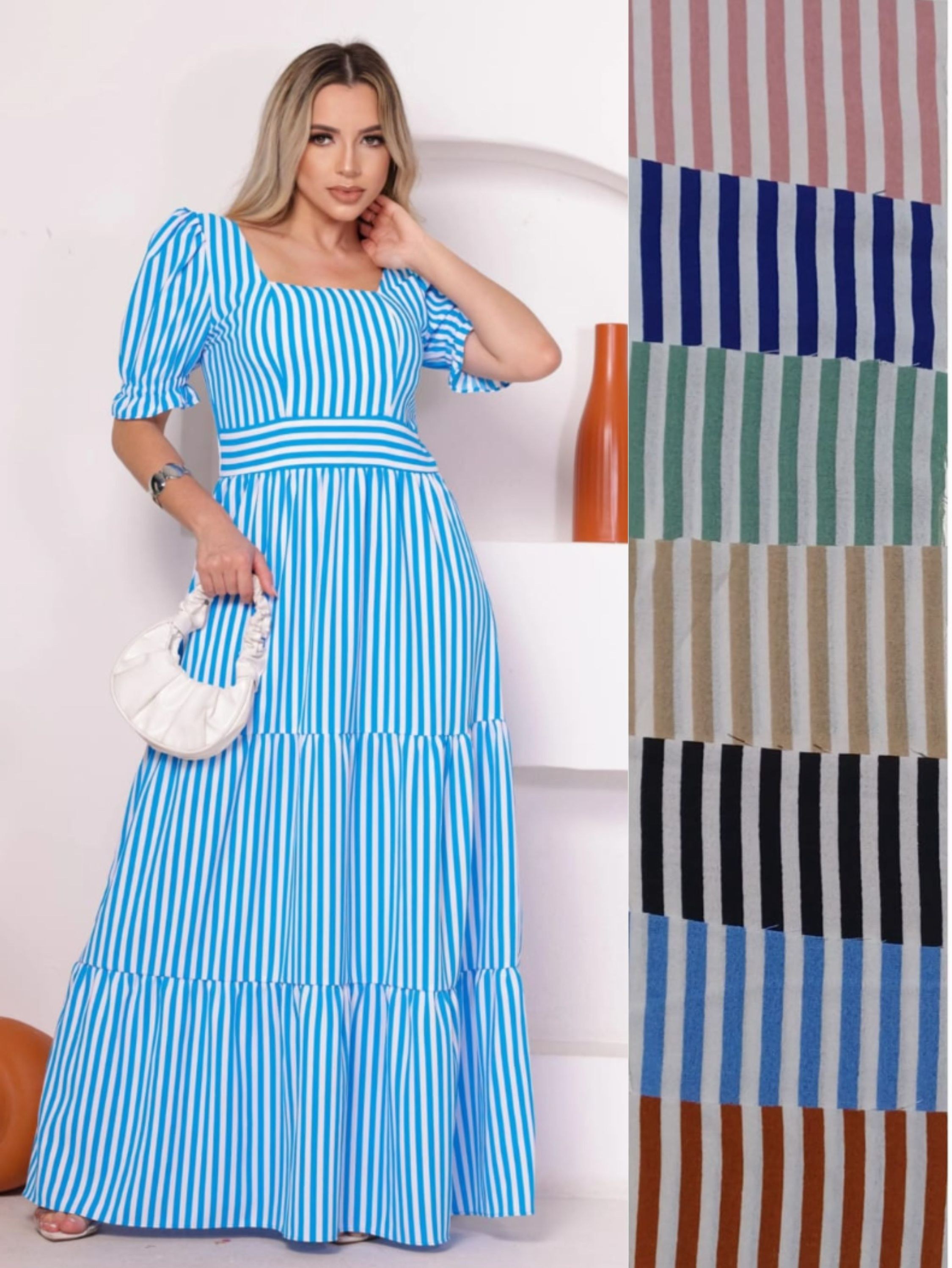 Vestido longo com forro com bojo duna Maya modas