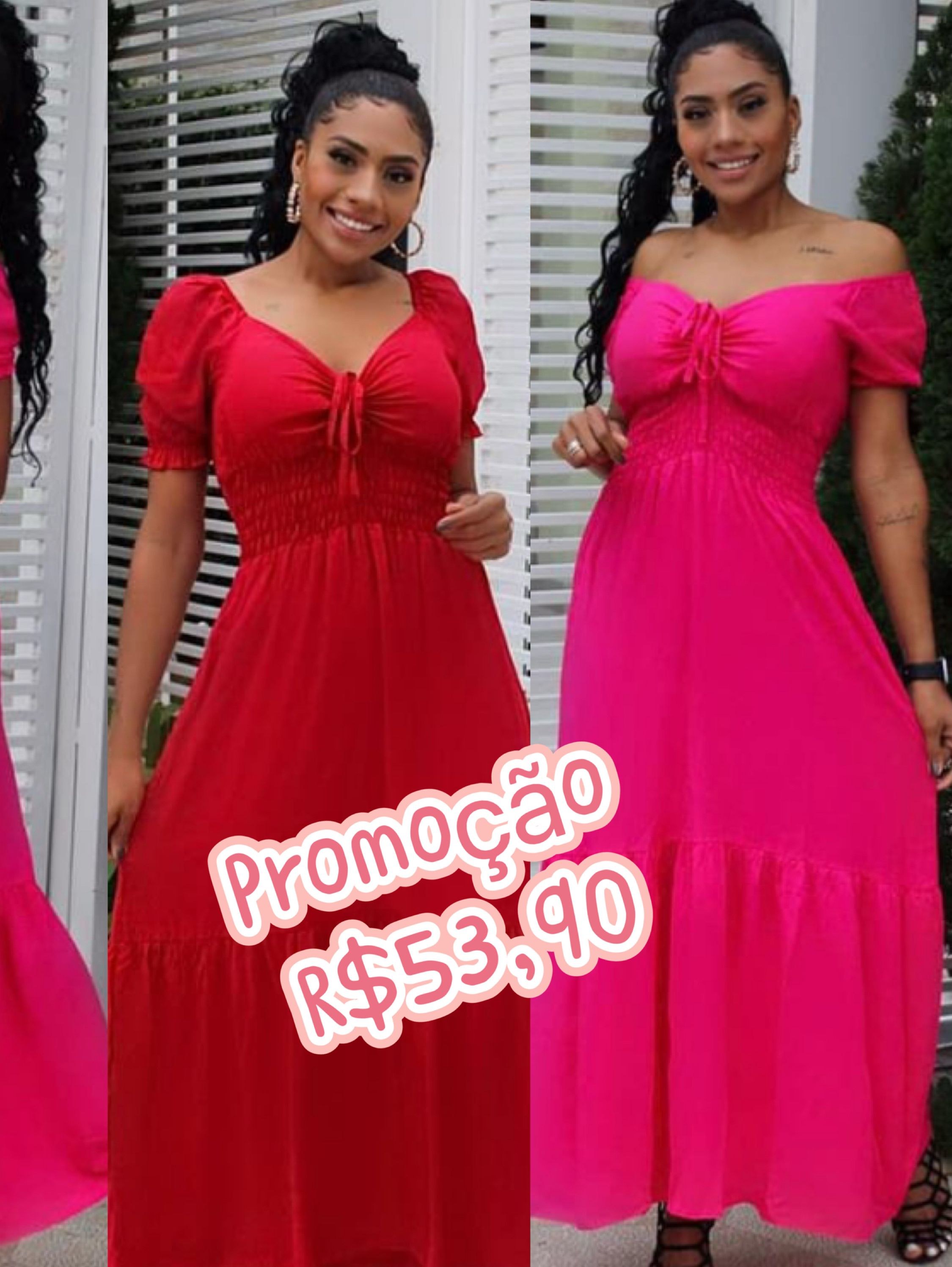 Vestido longo com forro com bojo Maya modas