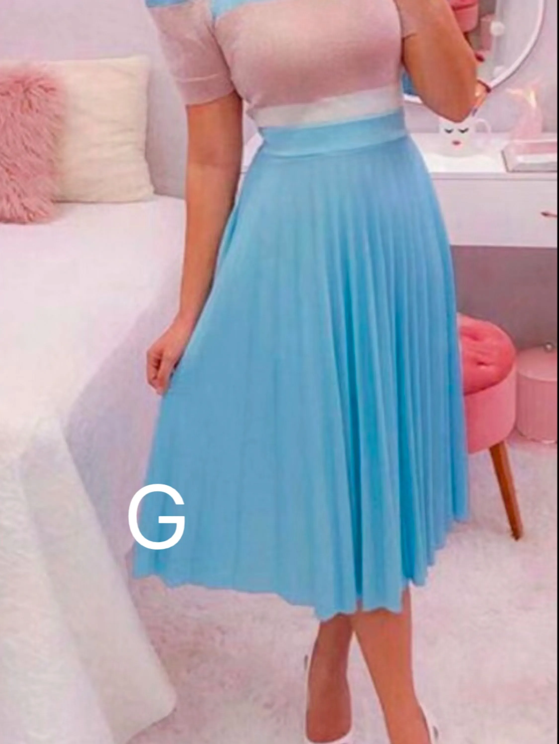 Saia plissada Maya modas