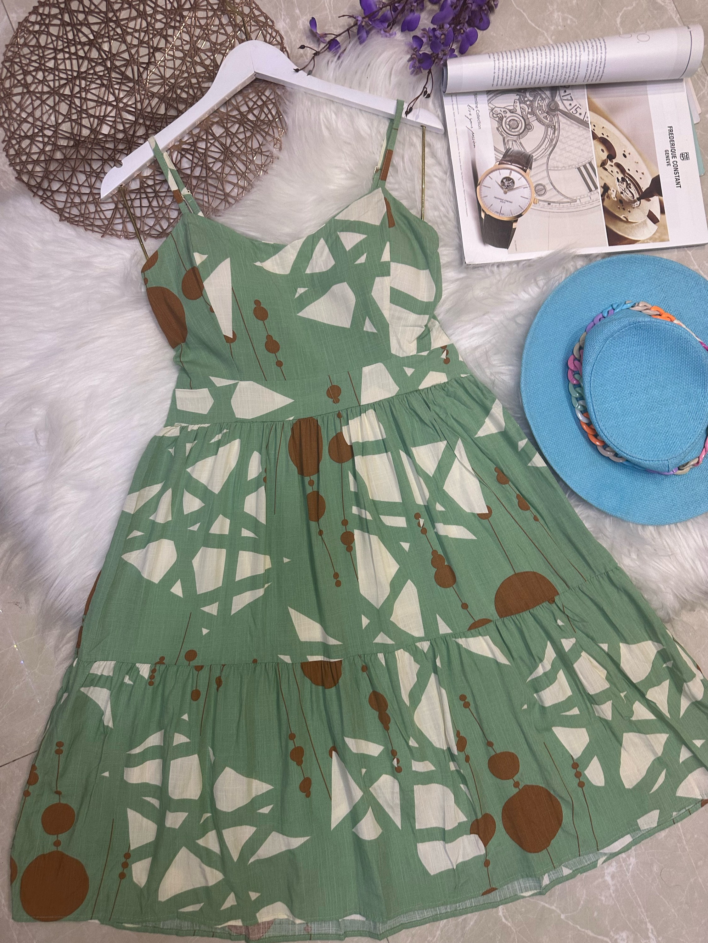 Vestido curto com forro Viscolinho Maya modas