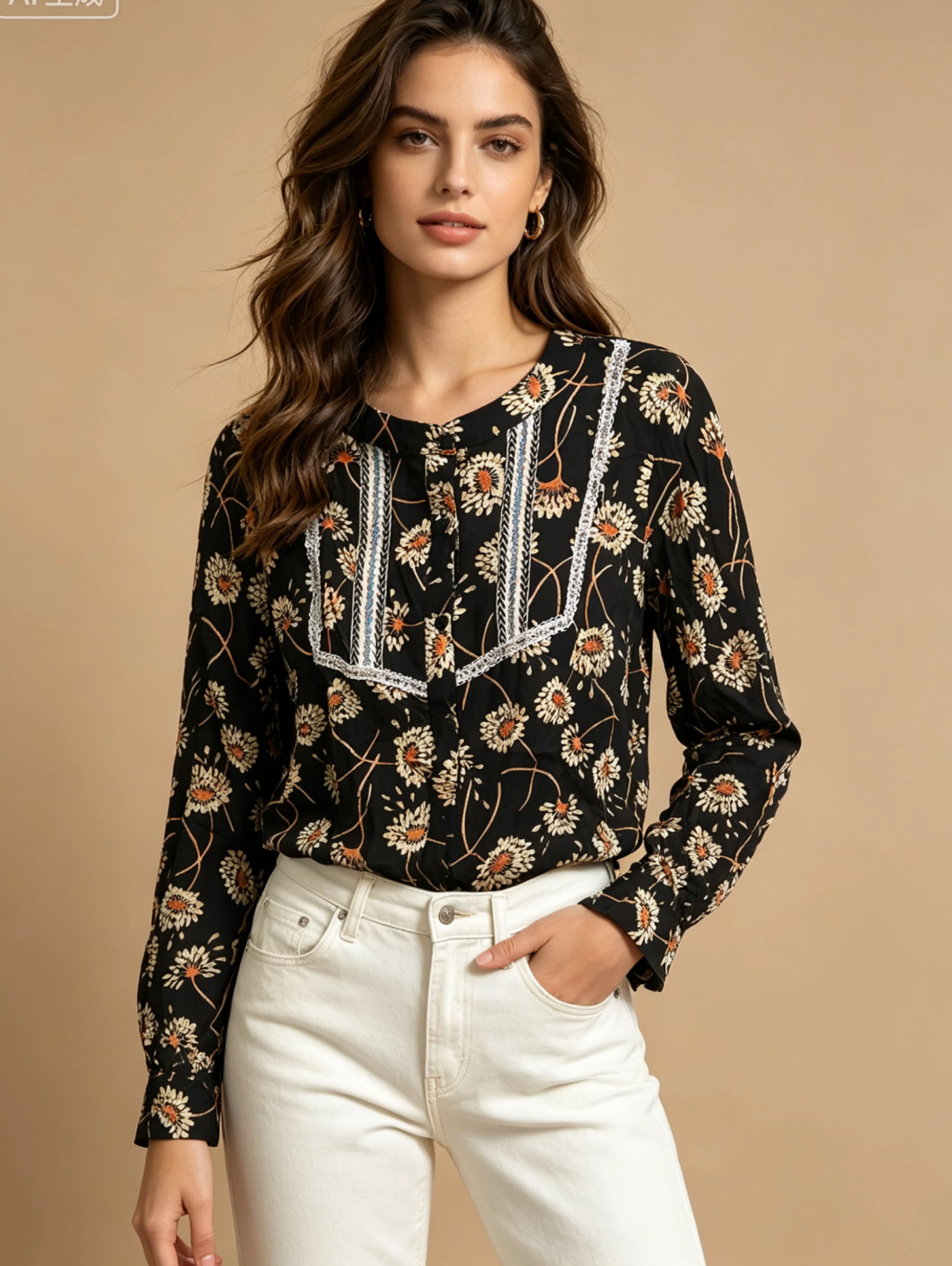 Camisa crepinho Maya modas