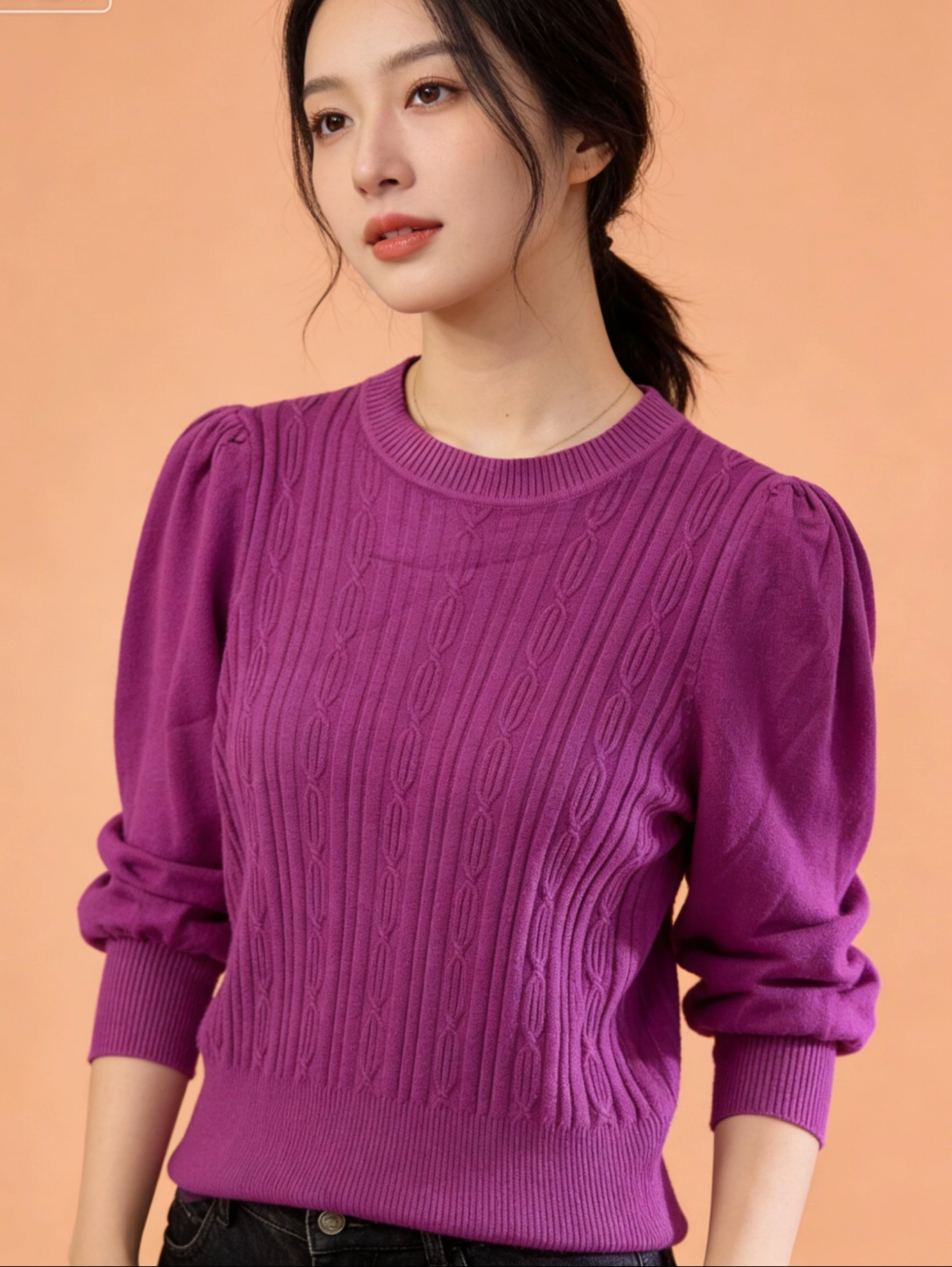 Blusa feminina manga longa Maya modas