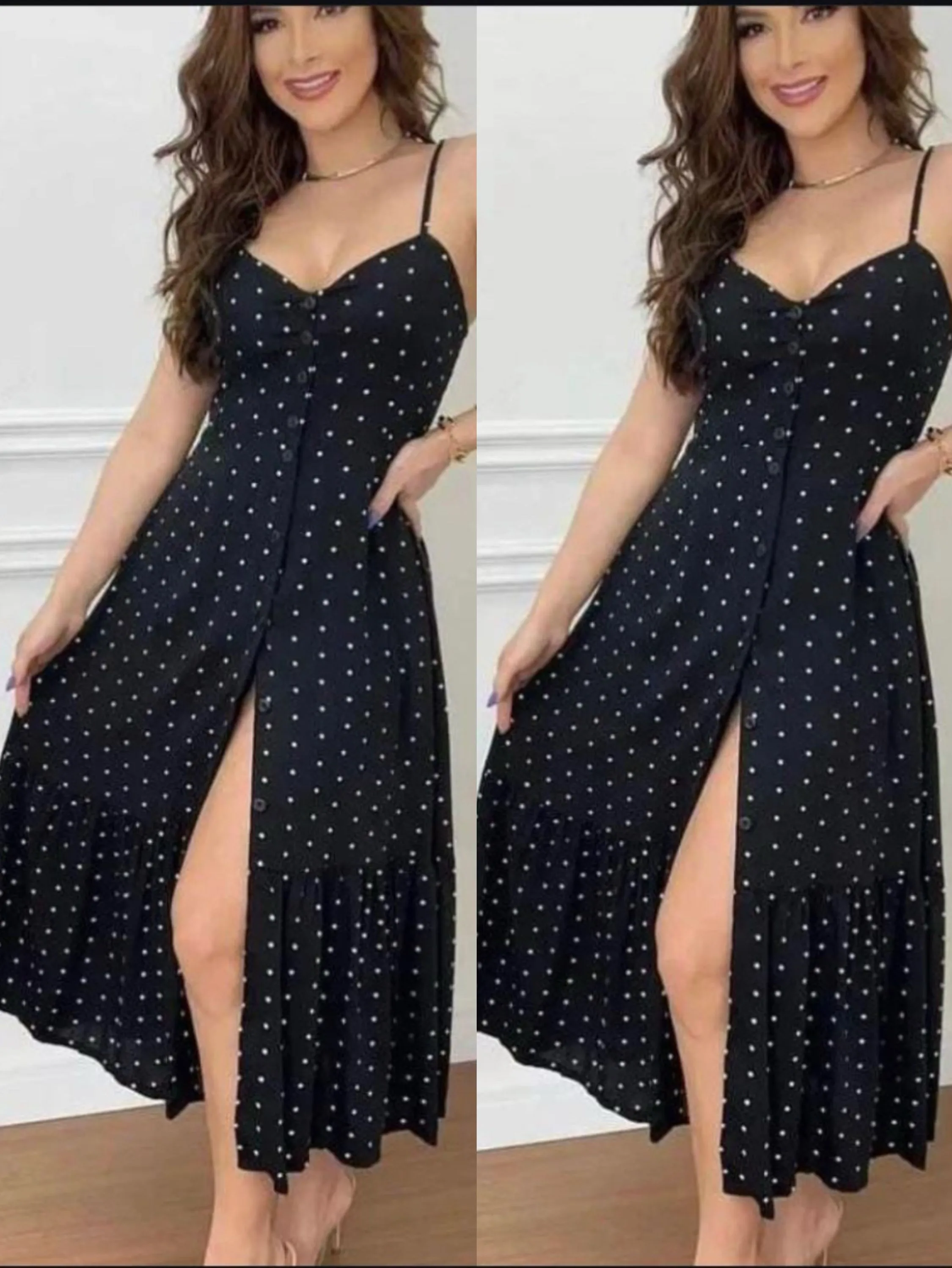 Vestido com forro tecido viscolinho Maya modas