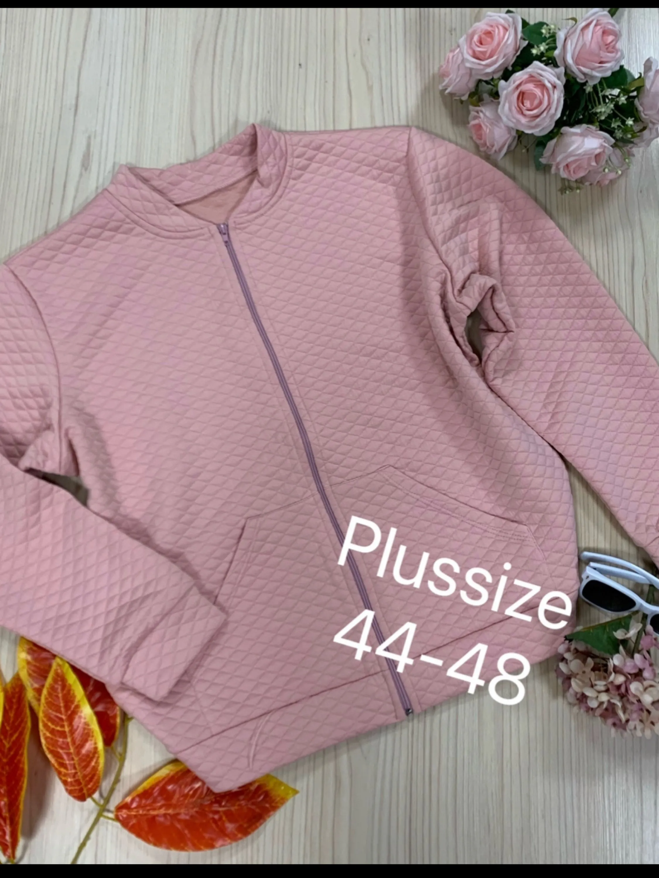 Plussize Jaqueta bomber Maya modas