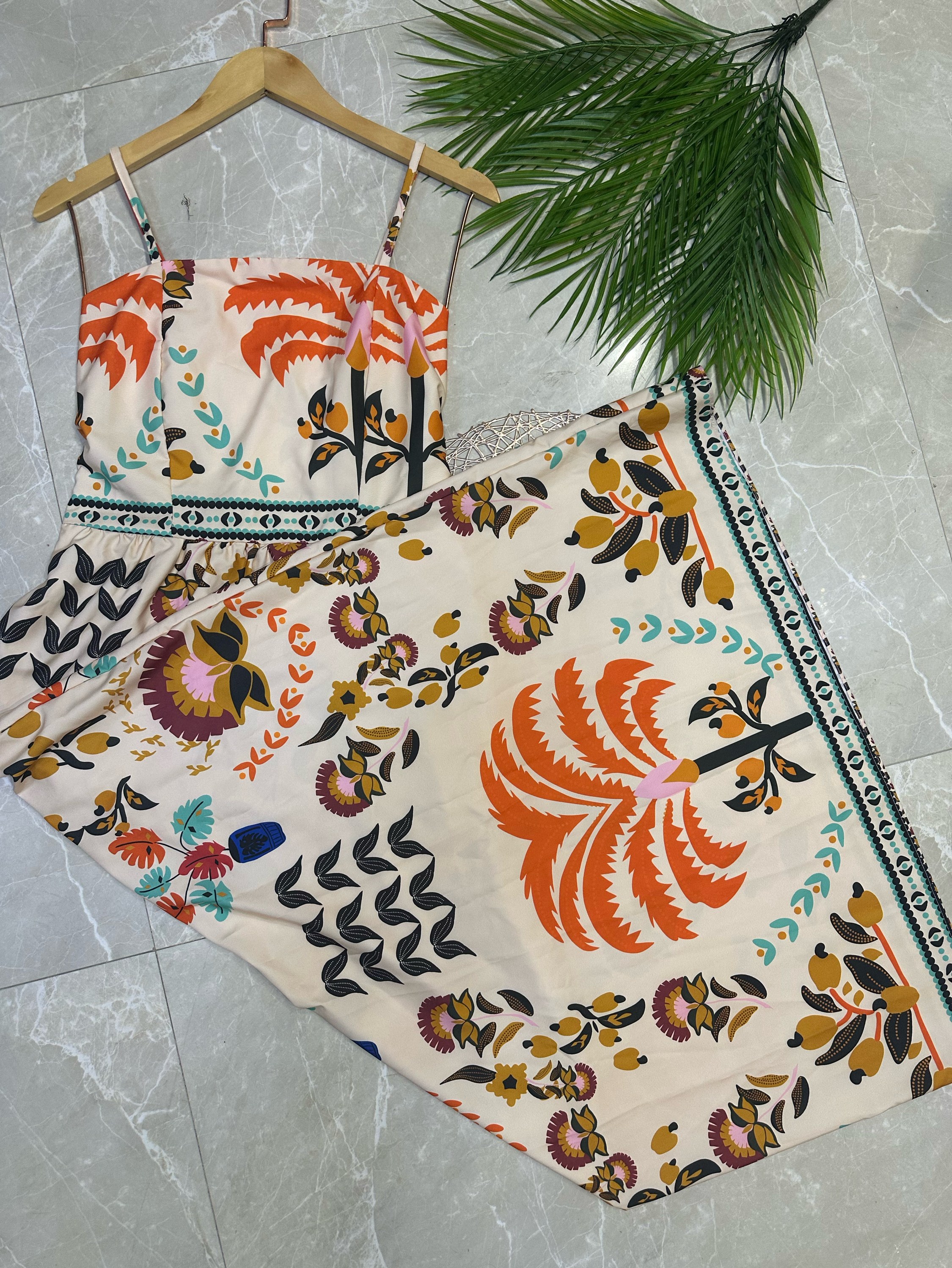 Vestido longo tecido crepinho Maya modas