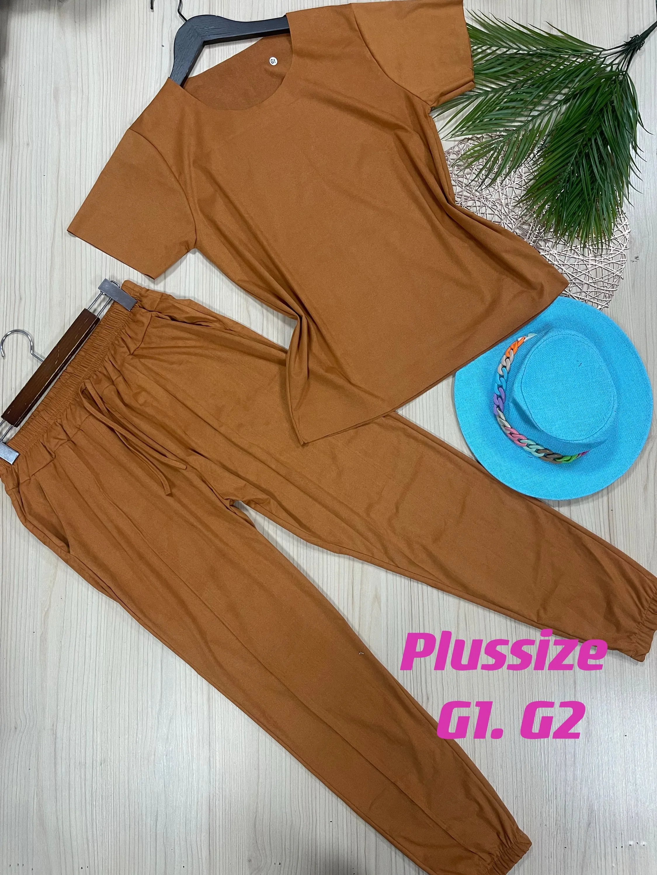 Plussize  Conjunto Suéde Maya modas