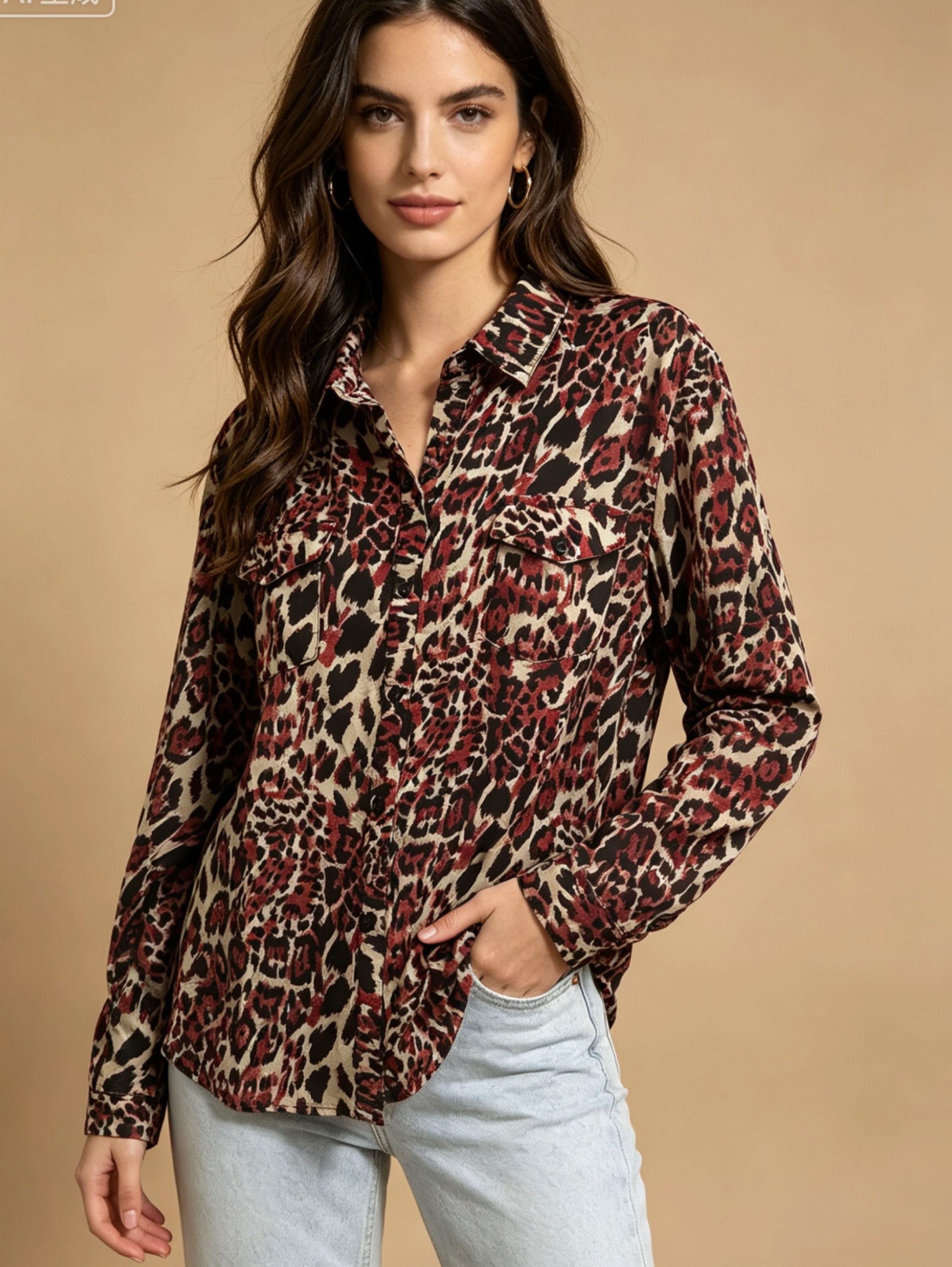 Camisa manga longa Maya modas