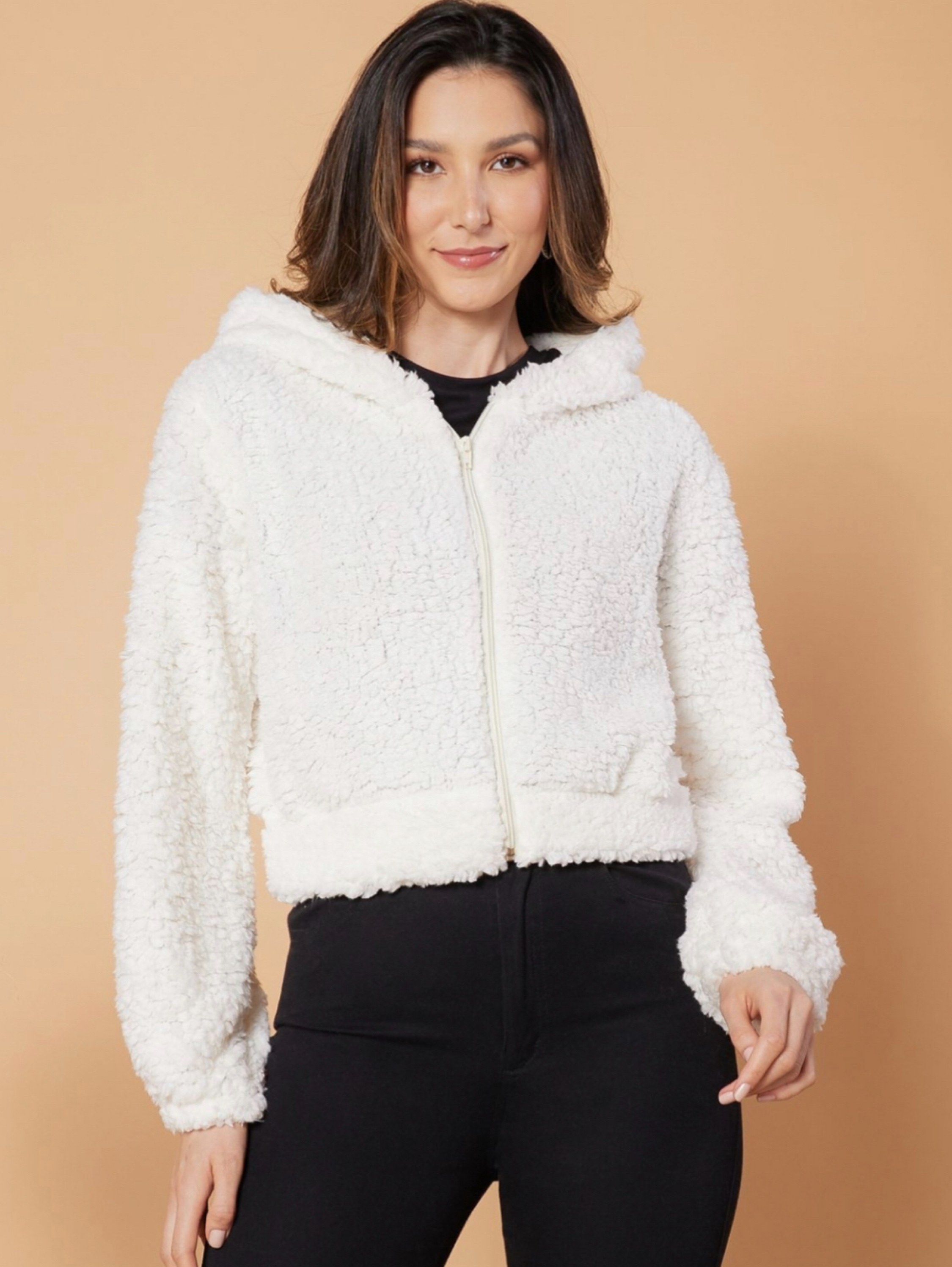 Casaco feminino teddy Maya modas