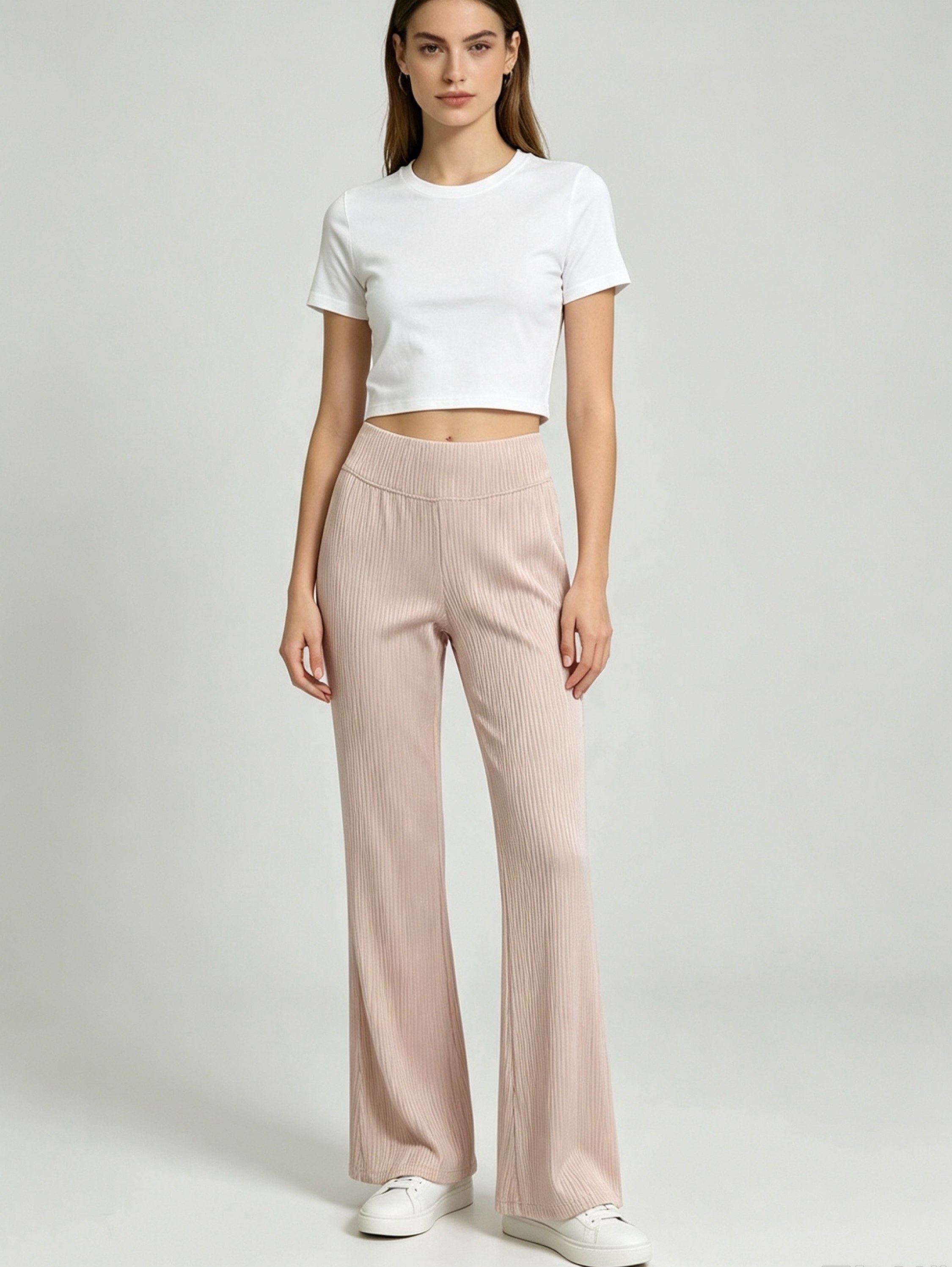 Calça pantalona tecido estica Maya modas