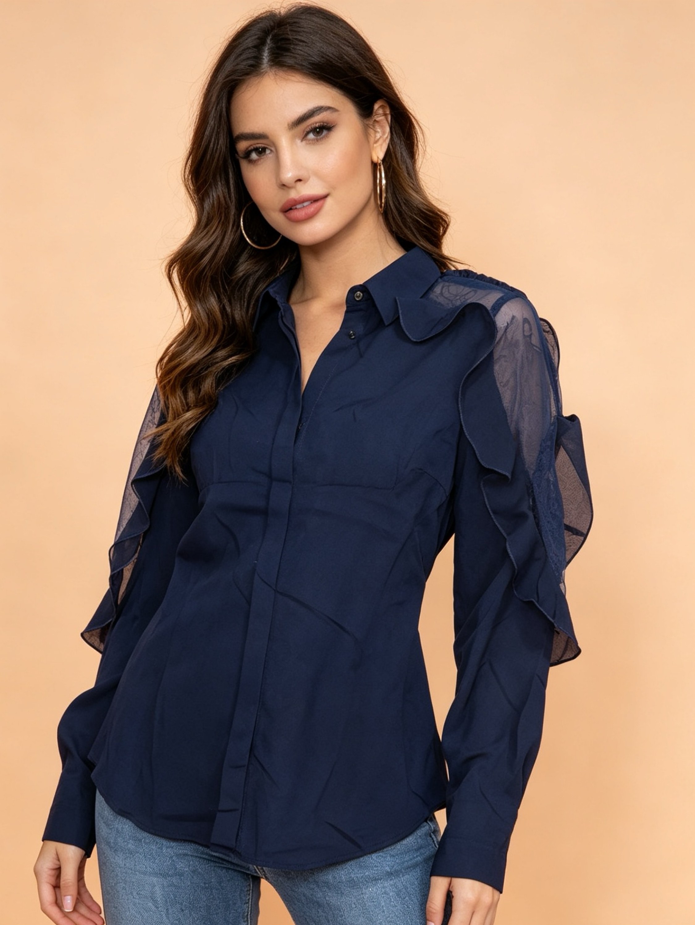 Camisa manga longa Maya modas