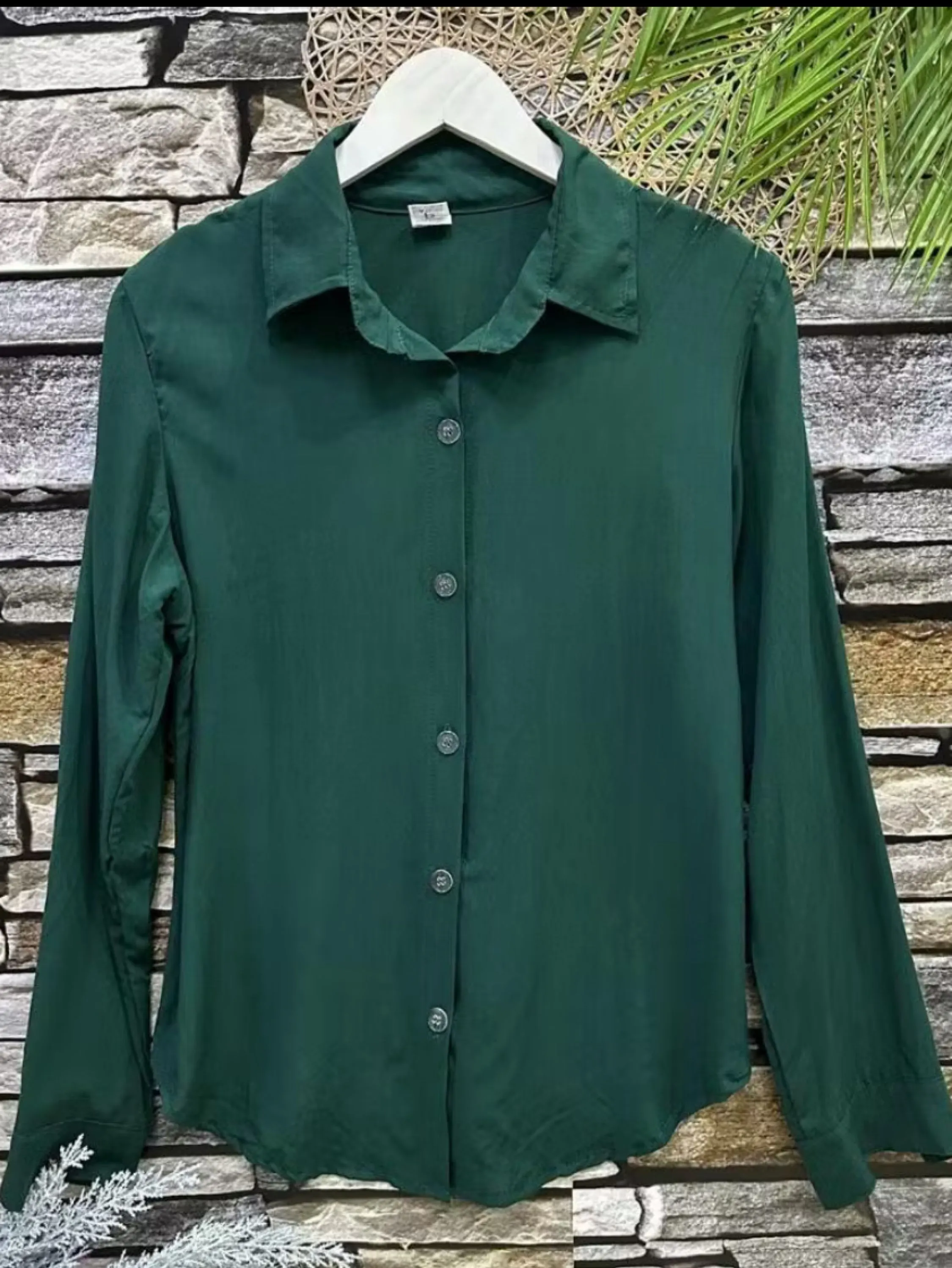 Camisa viscose feminina manga longa Maya modas
