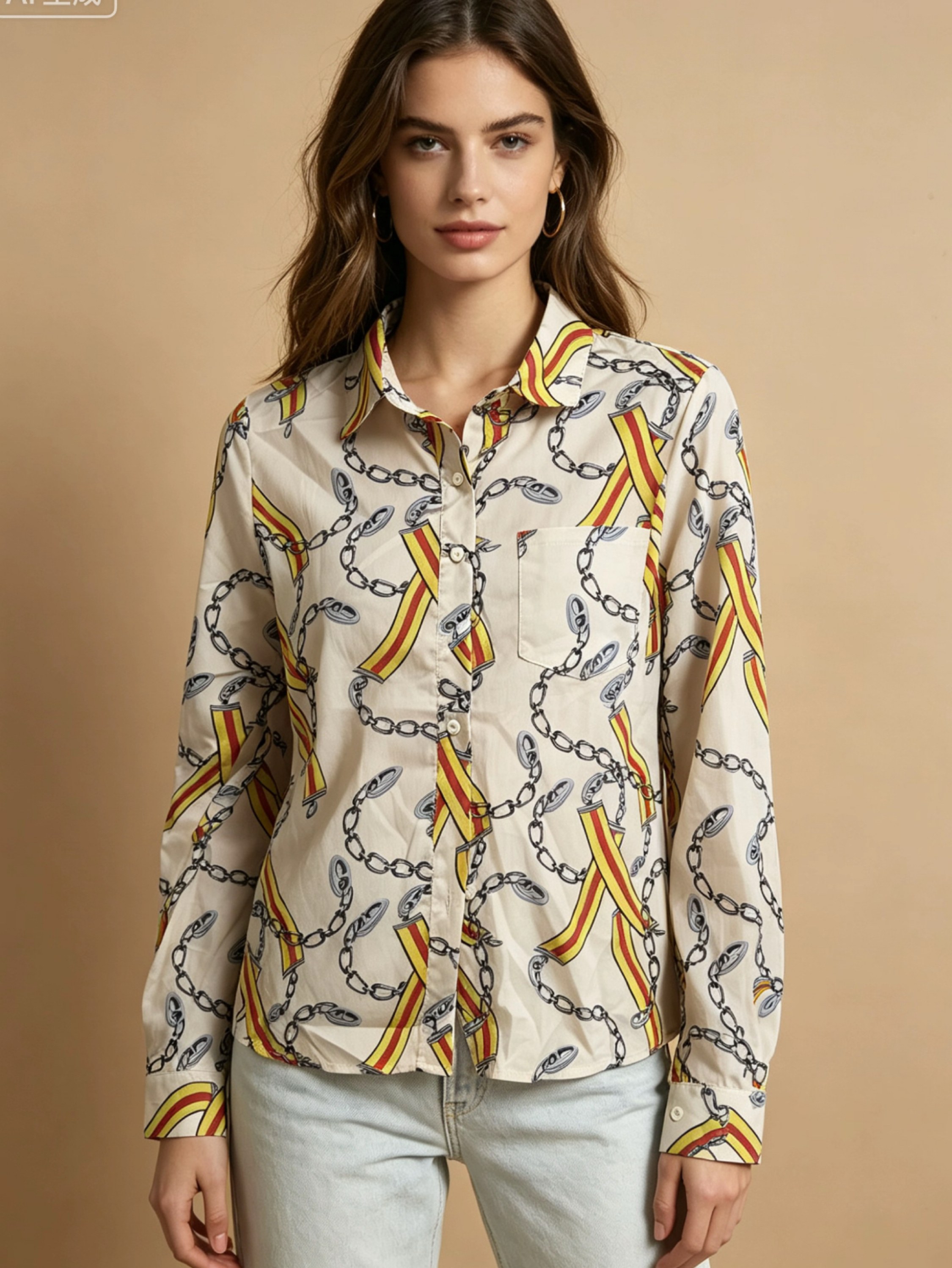 Camisa manga longa Maya modas