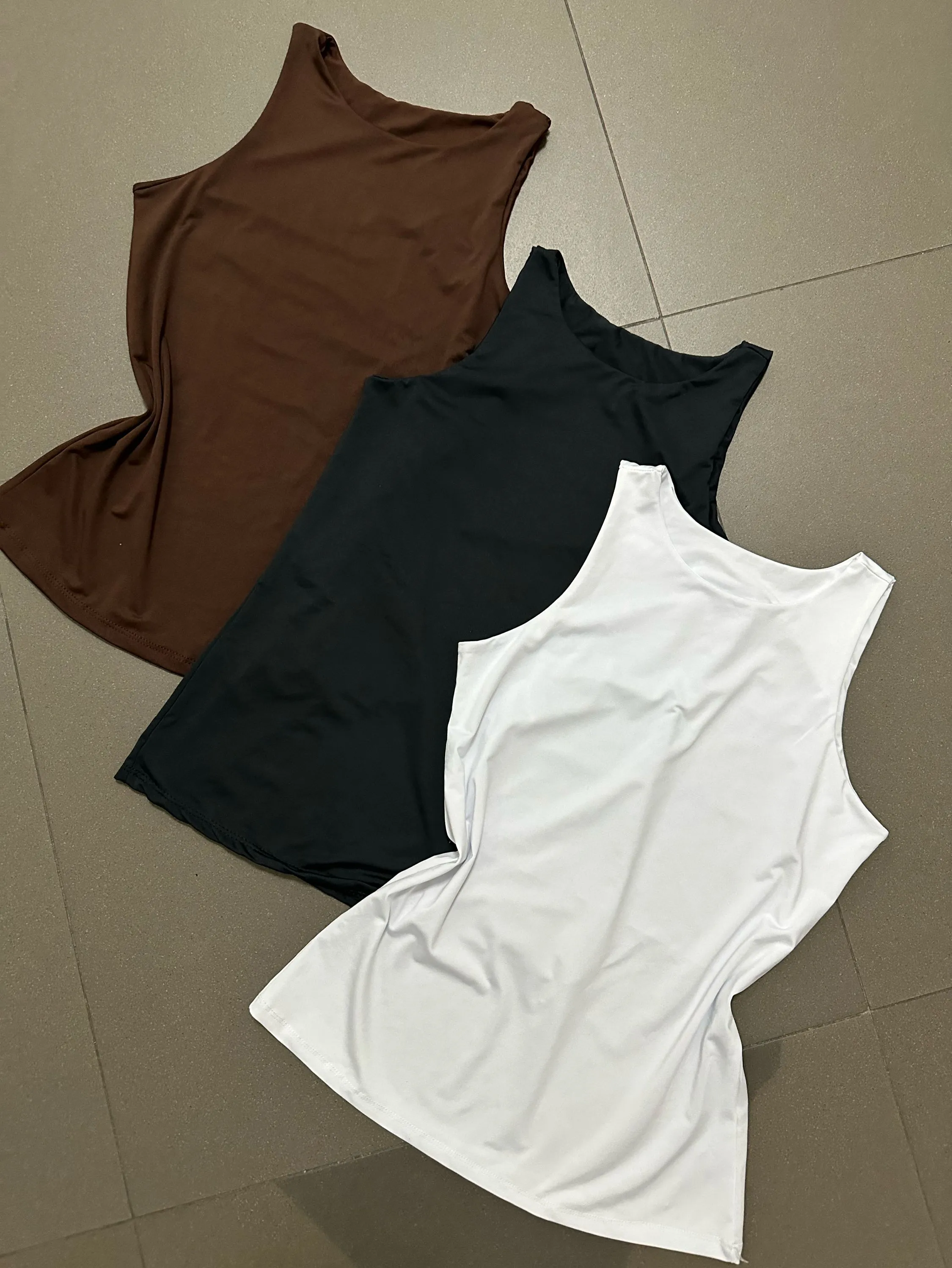Blusa kit 3 peças tecido estica