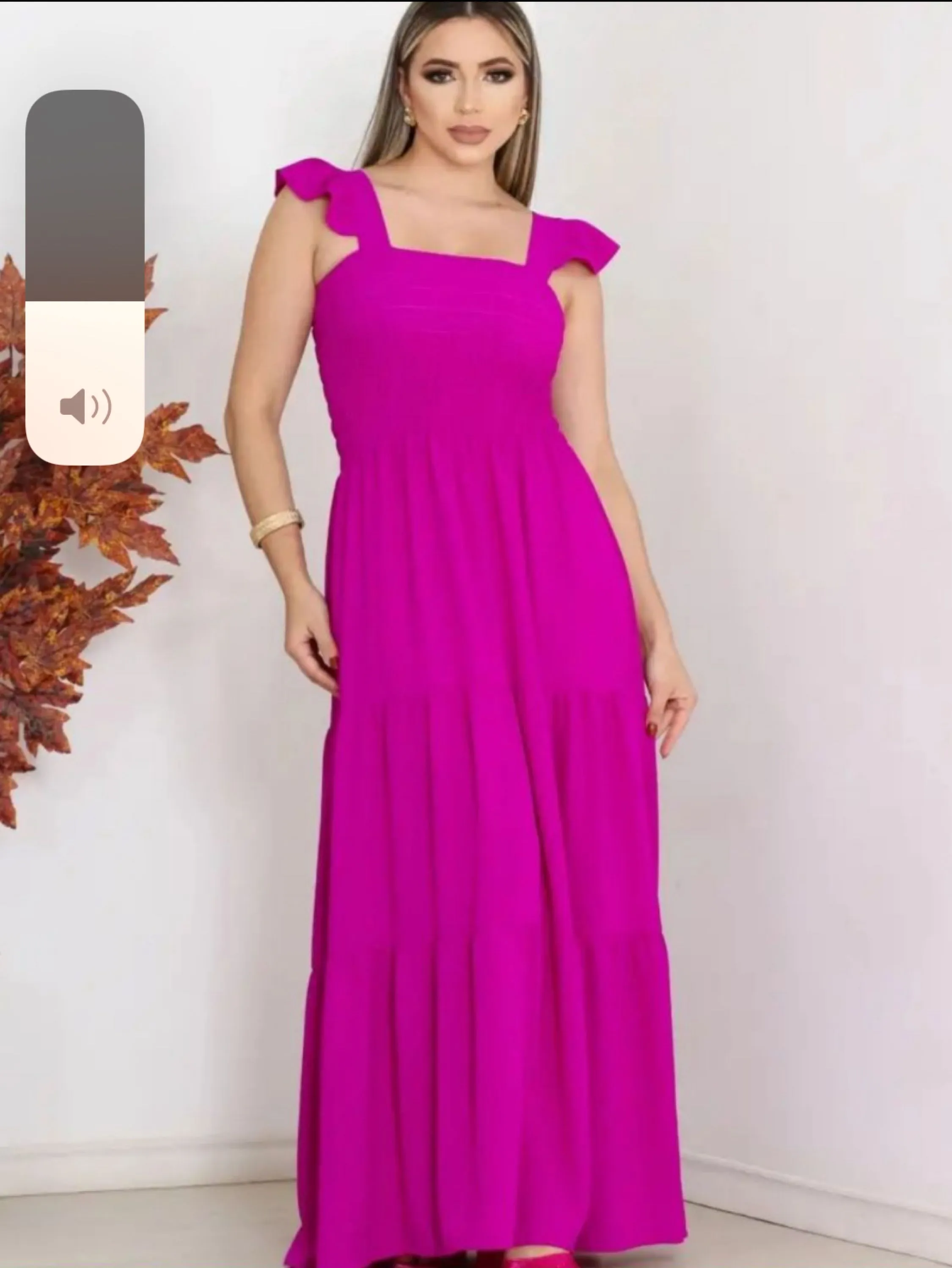 Vestido longo com forro duna Maya modas