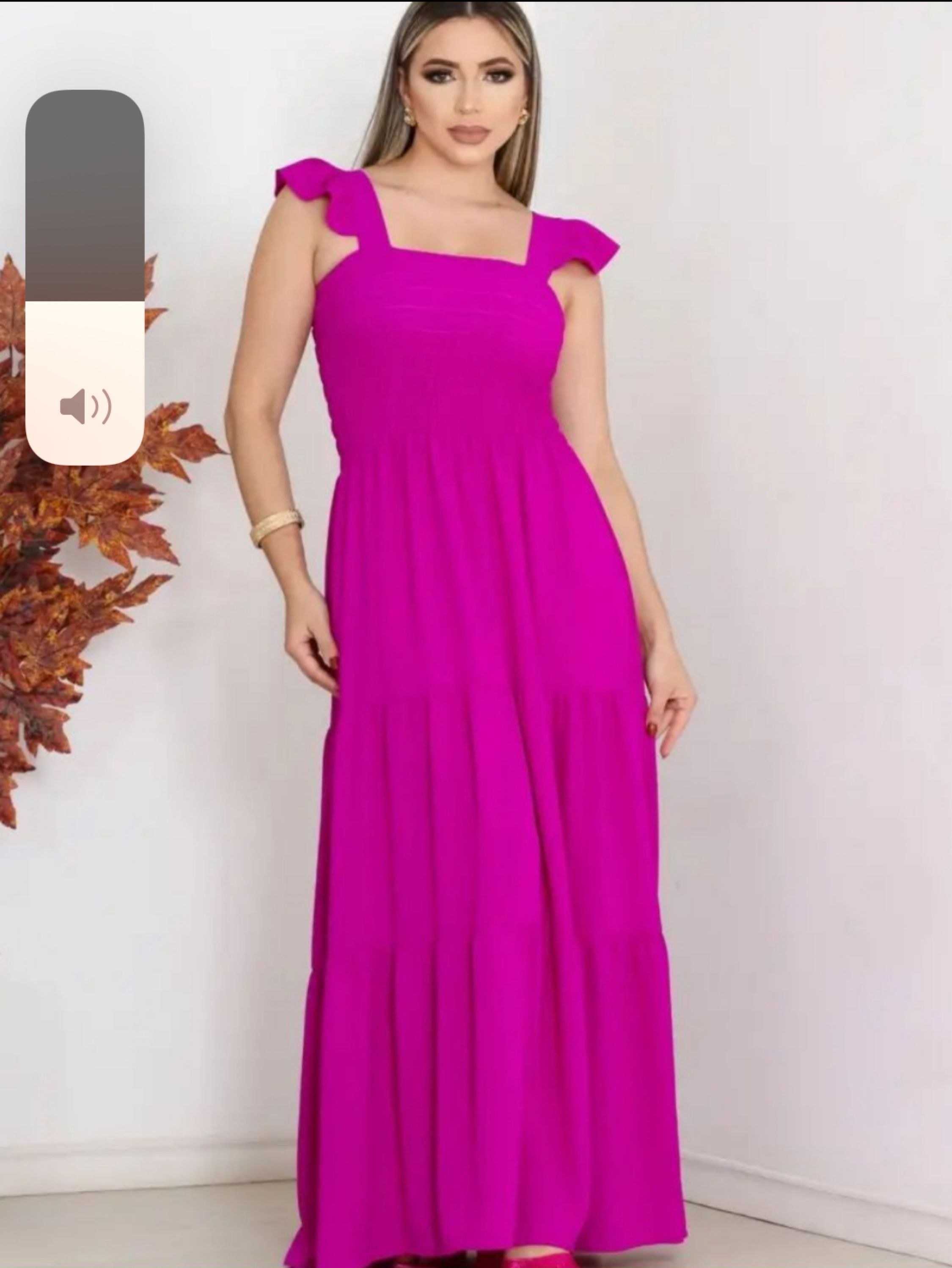 Vestido longo com forro duna Maya modas