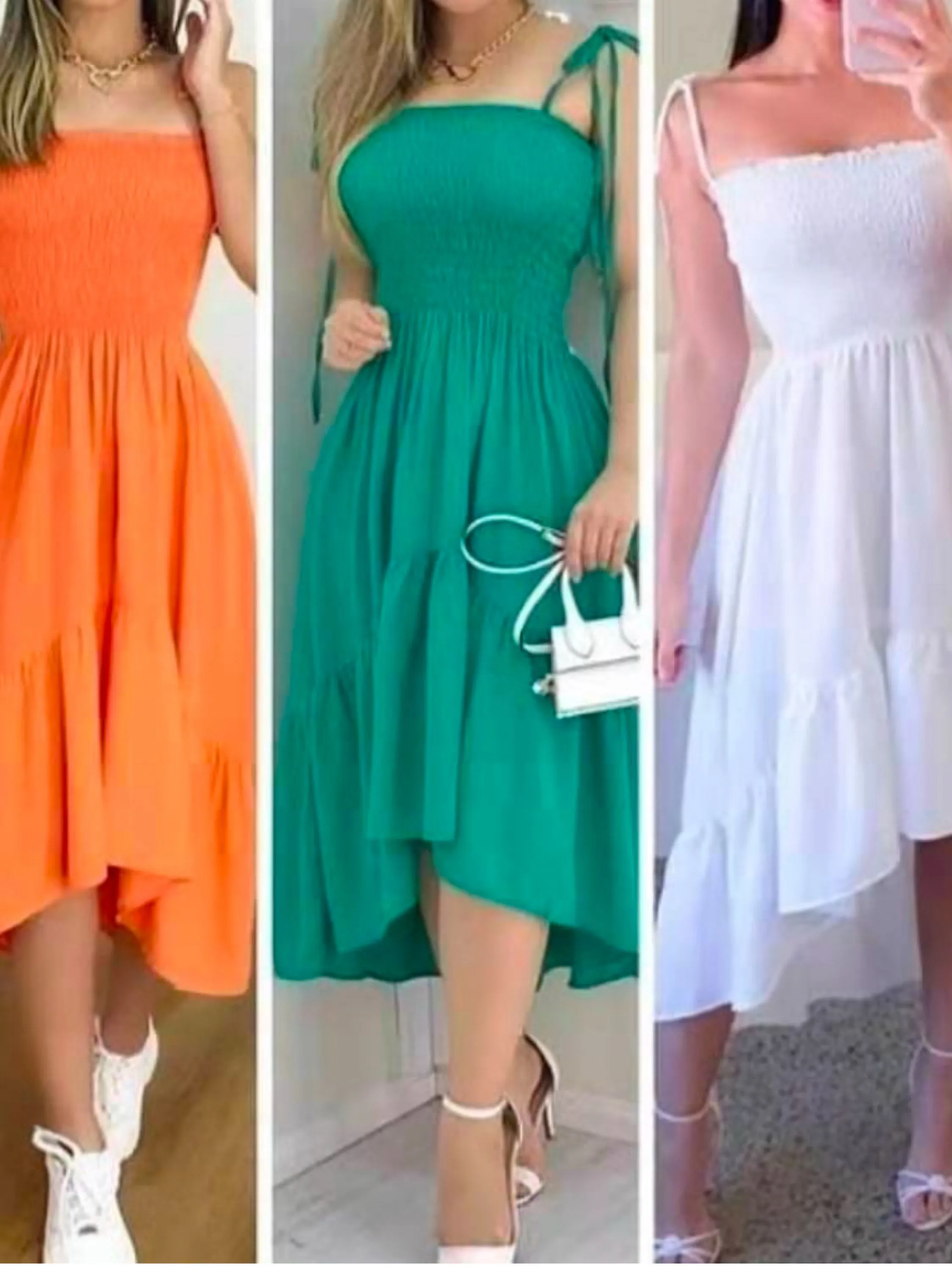 Vestido MIDI viscolinho Maya modas