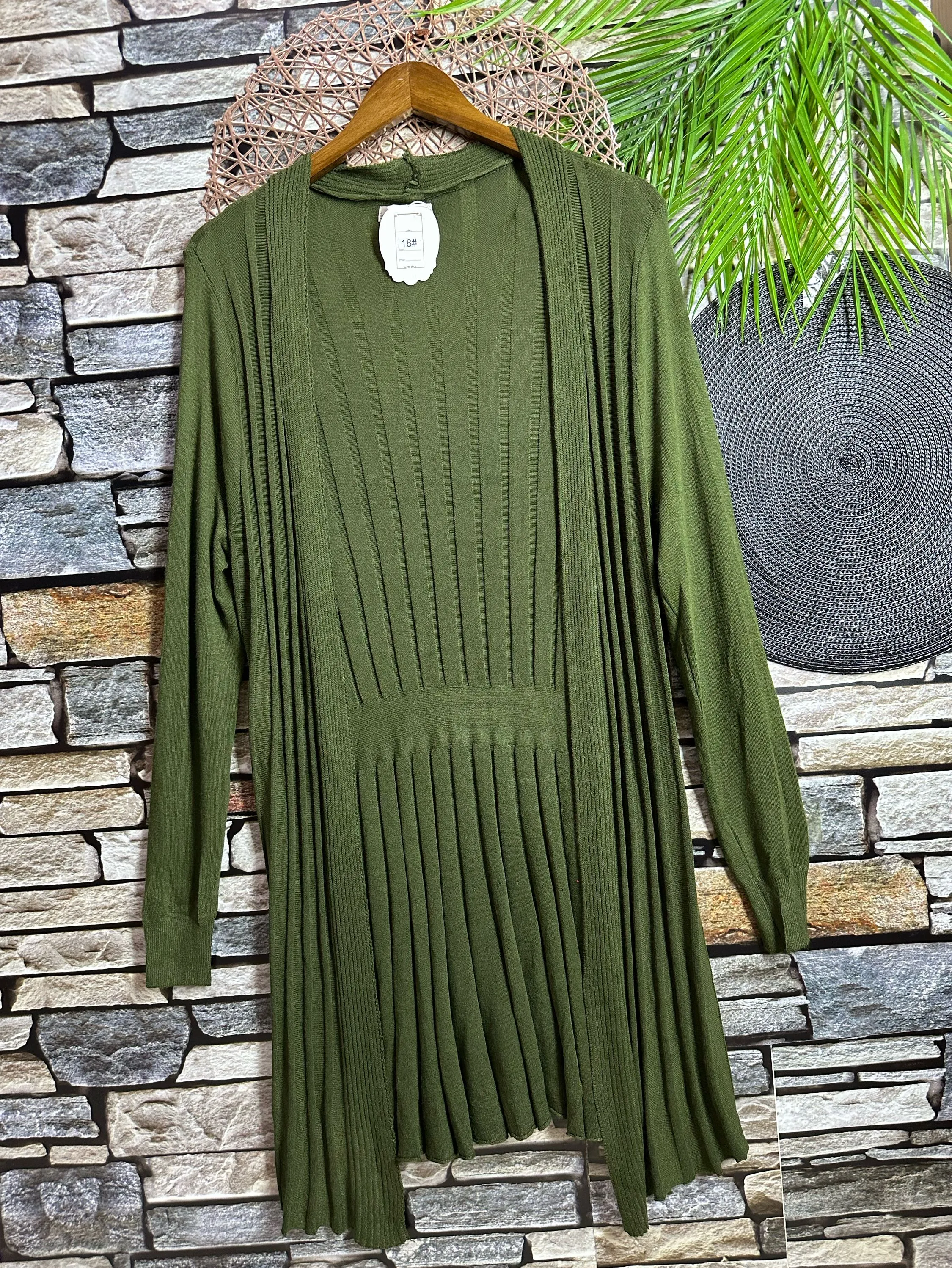 Cardigan feminina manga longa Maya modas