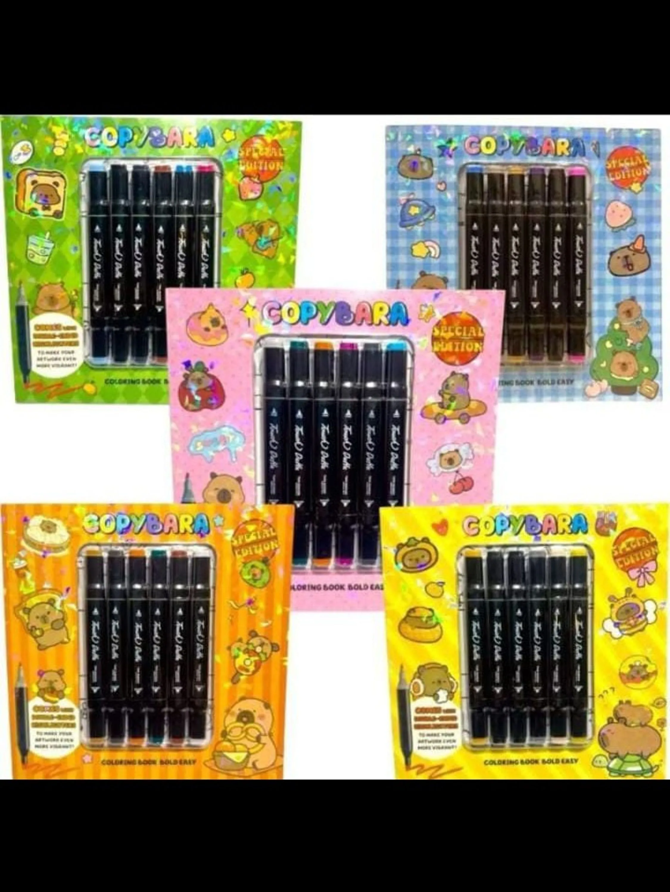 Kit Caderno de colorir com canetas c30
