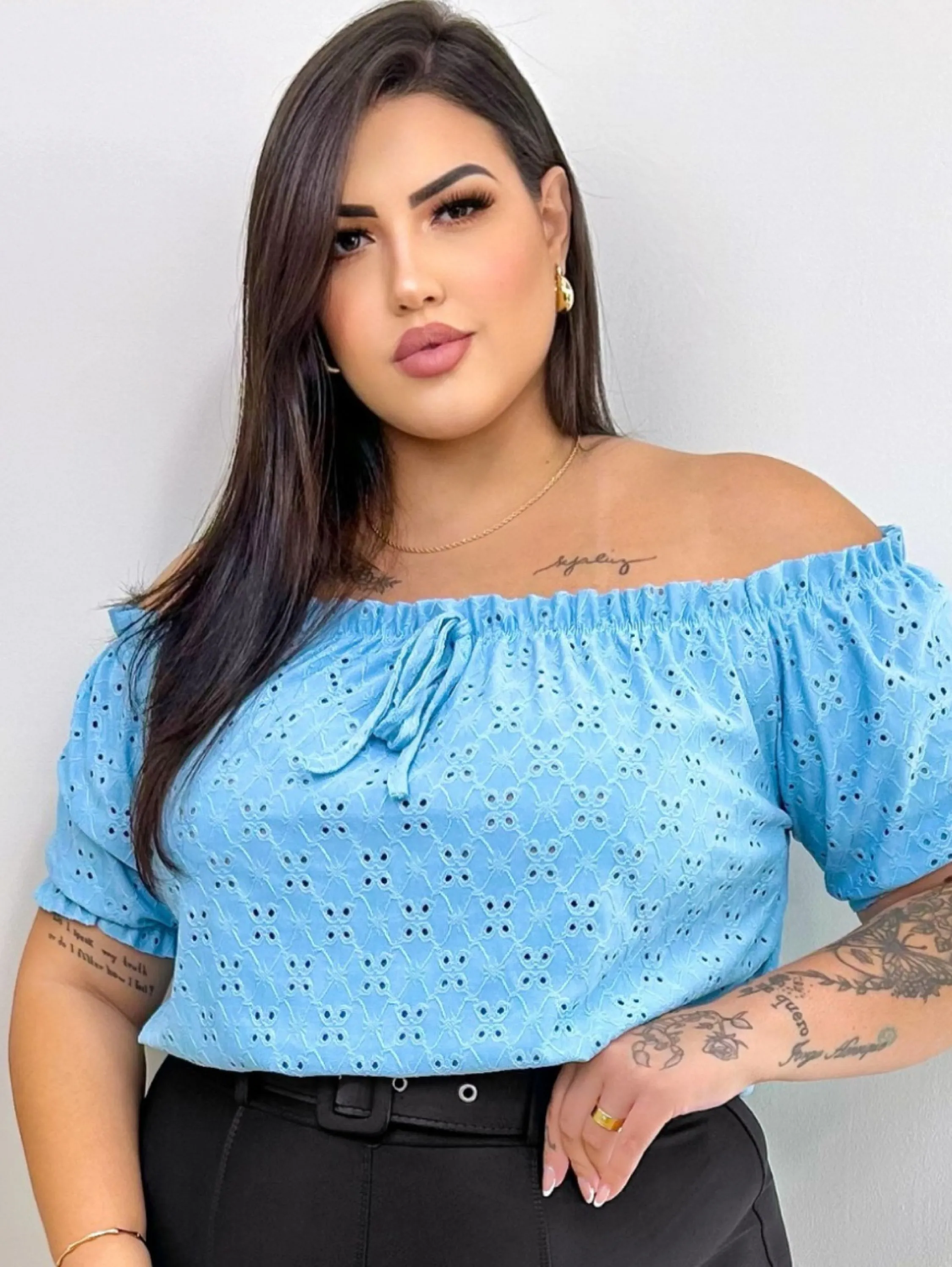 Blusa Ciganinha Plus size