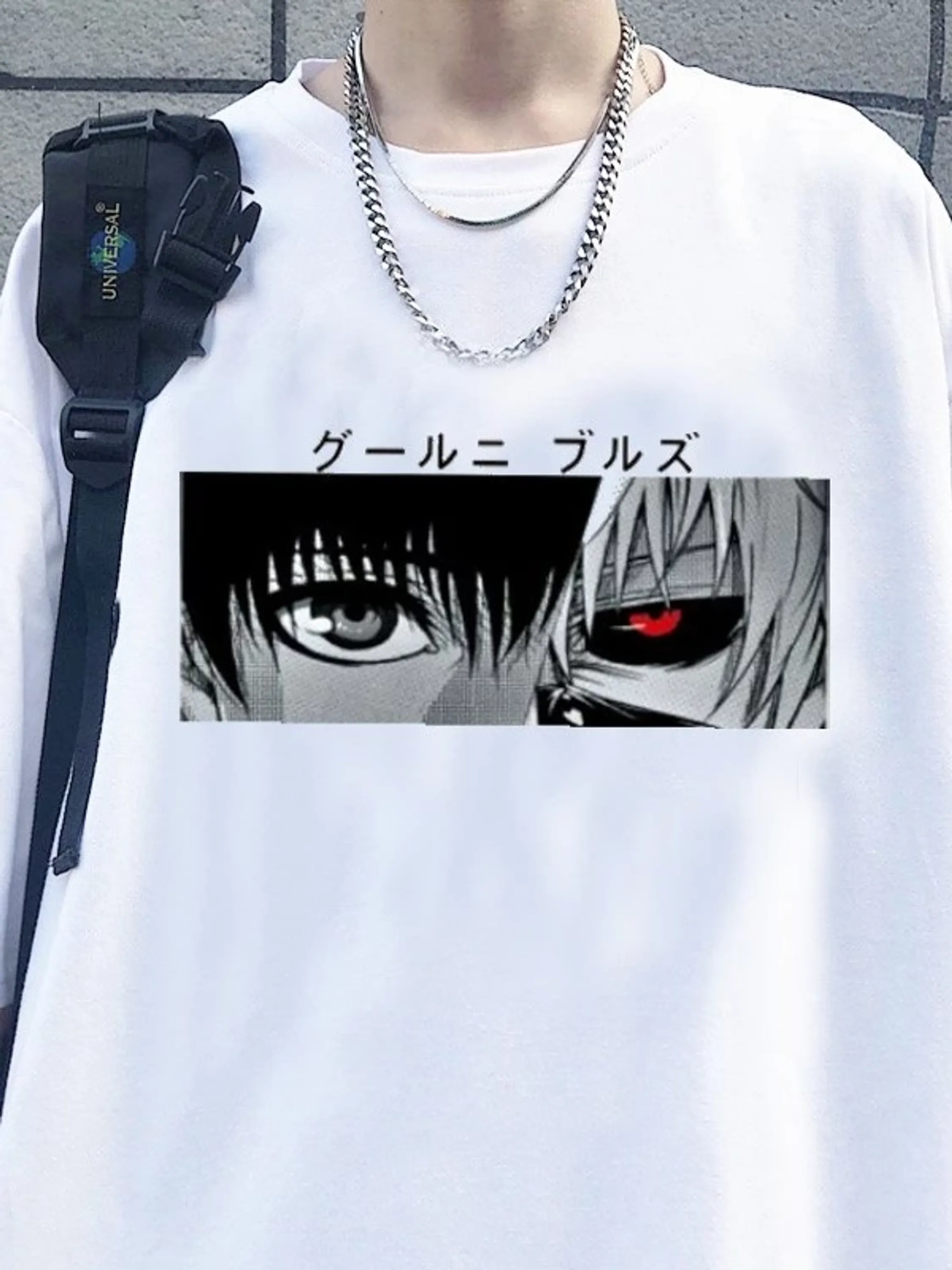 Camiseta Anime Tokyo Ghoul Ken Kaneki Harajuku Feminina Camisa