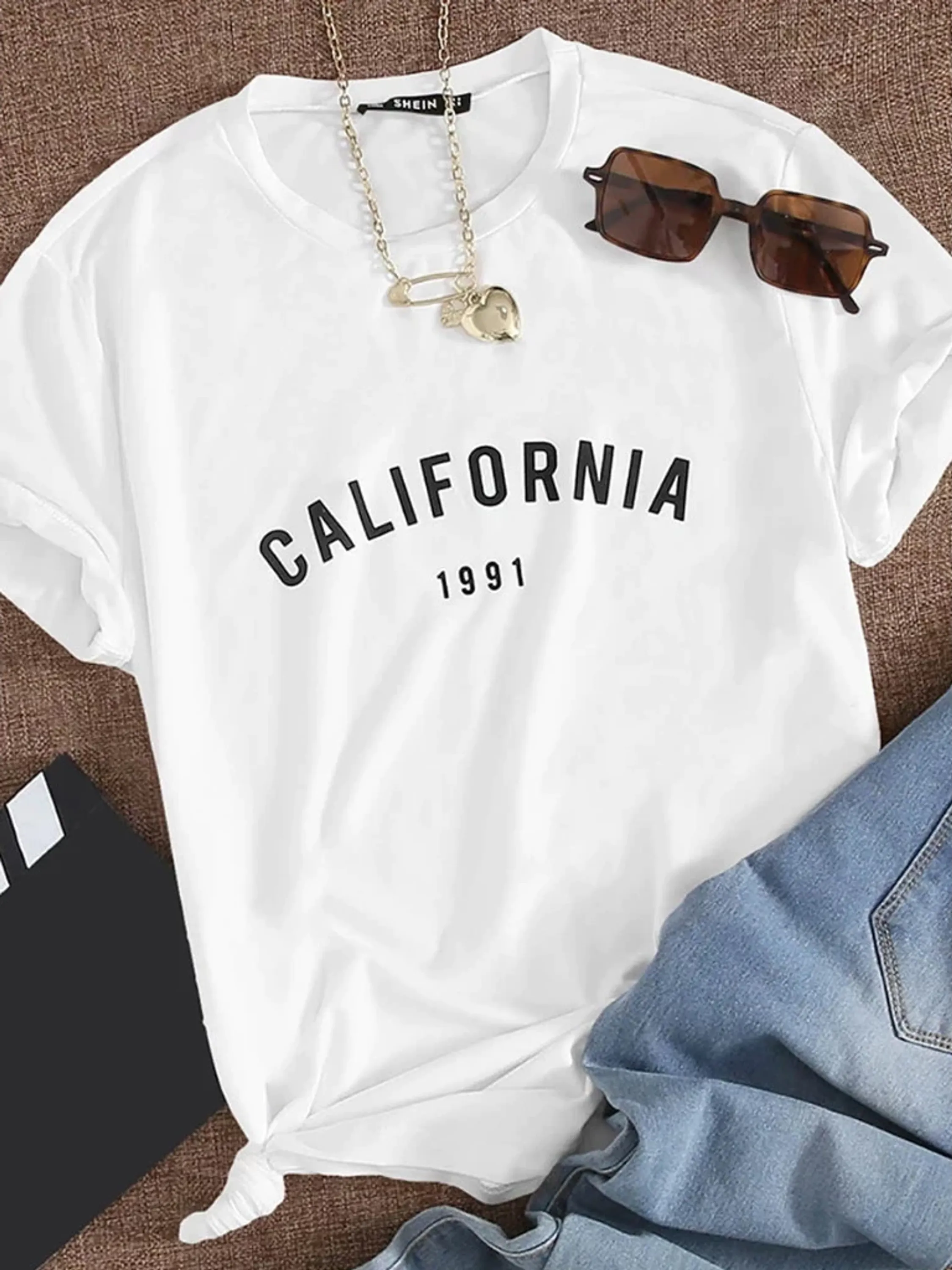 Camiseta T-shirt Feminina Estampada California